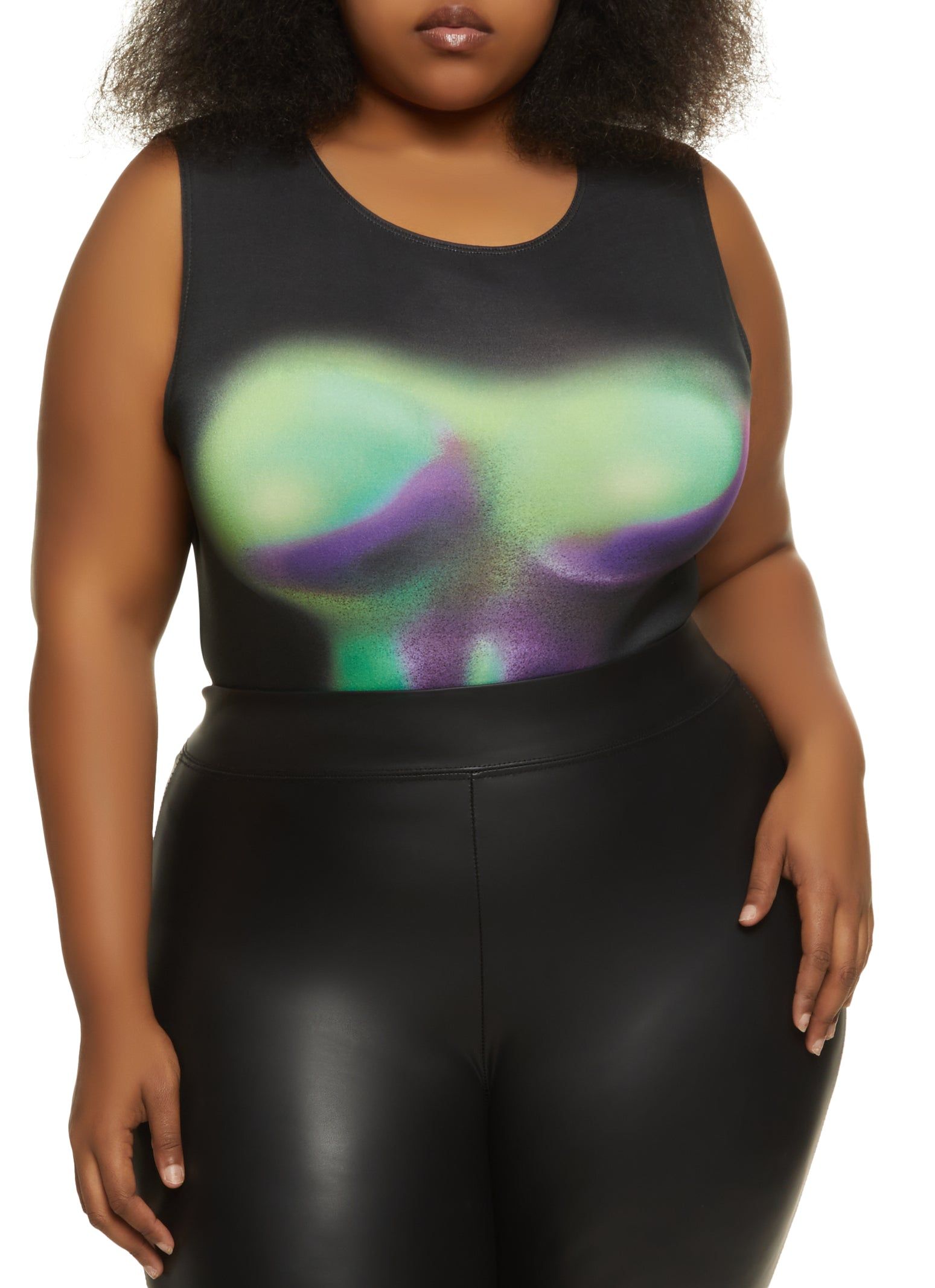 Plus Size Body Heat Print Bodysuit sold by Rainbow product image thumbnail 2