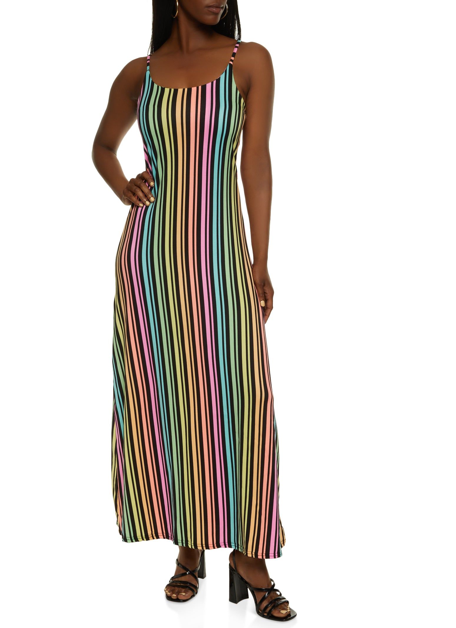 Striped Maxi Dress sold by Rainbow