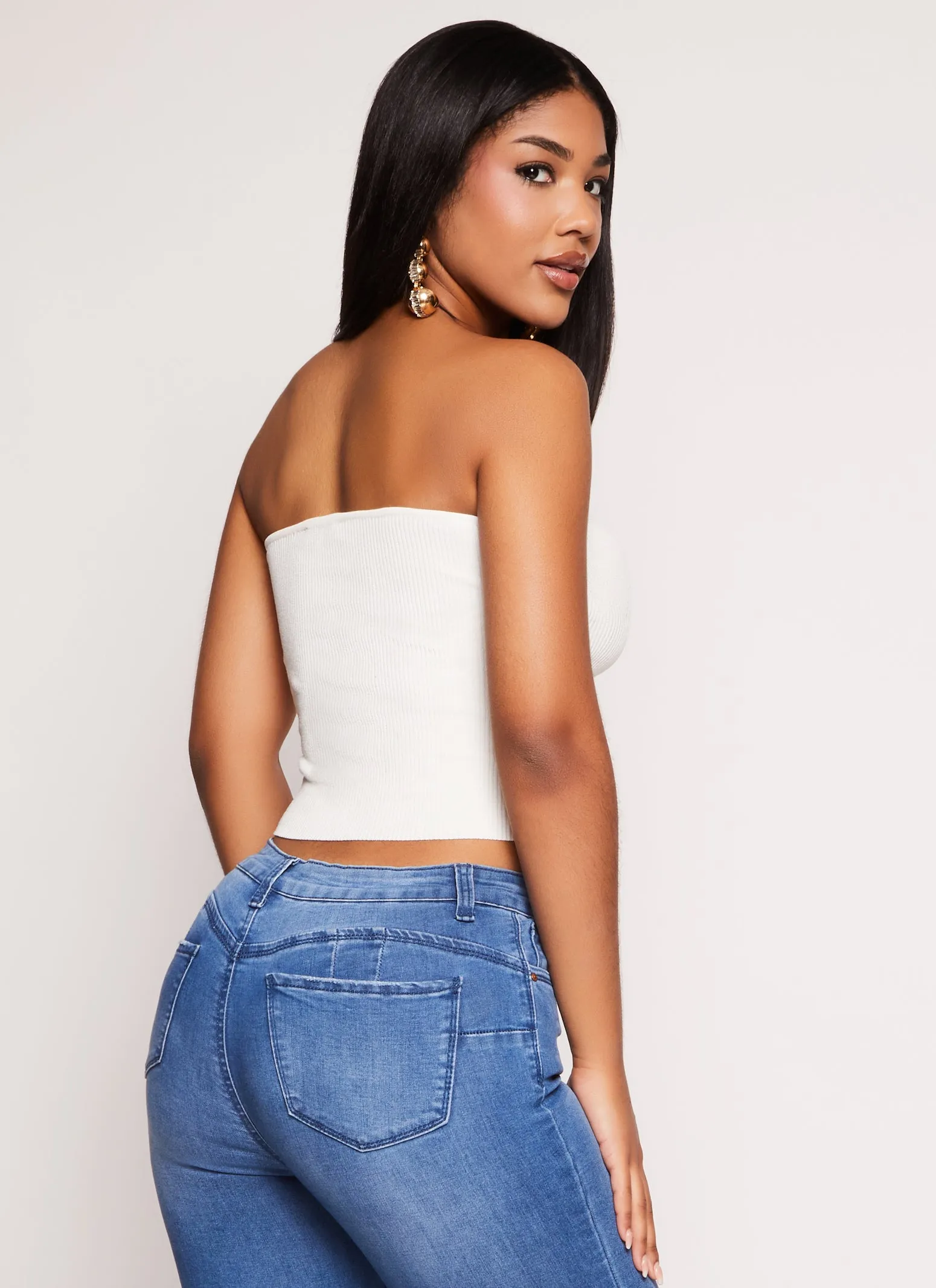 Basic Knit Tube Top sold by Rainbow product image thumbnail 3