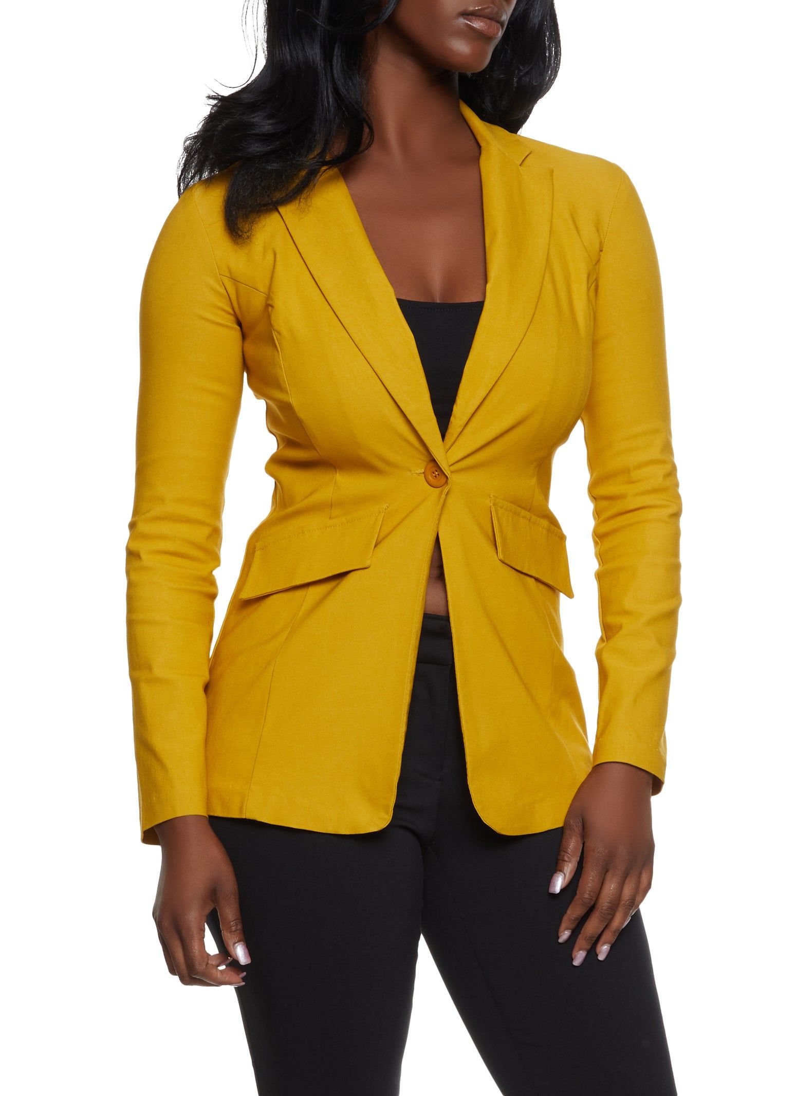 Basic Single Button Blazer sold by Rainbow