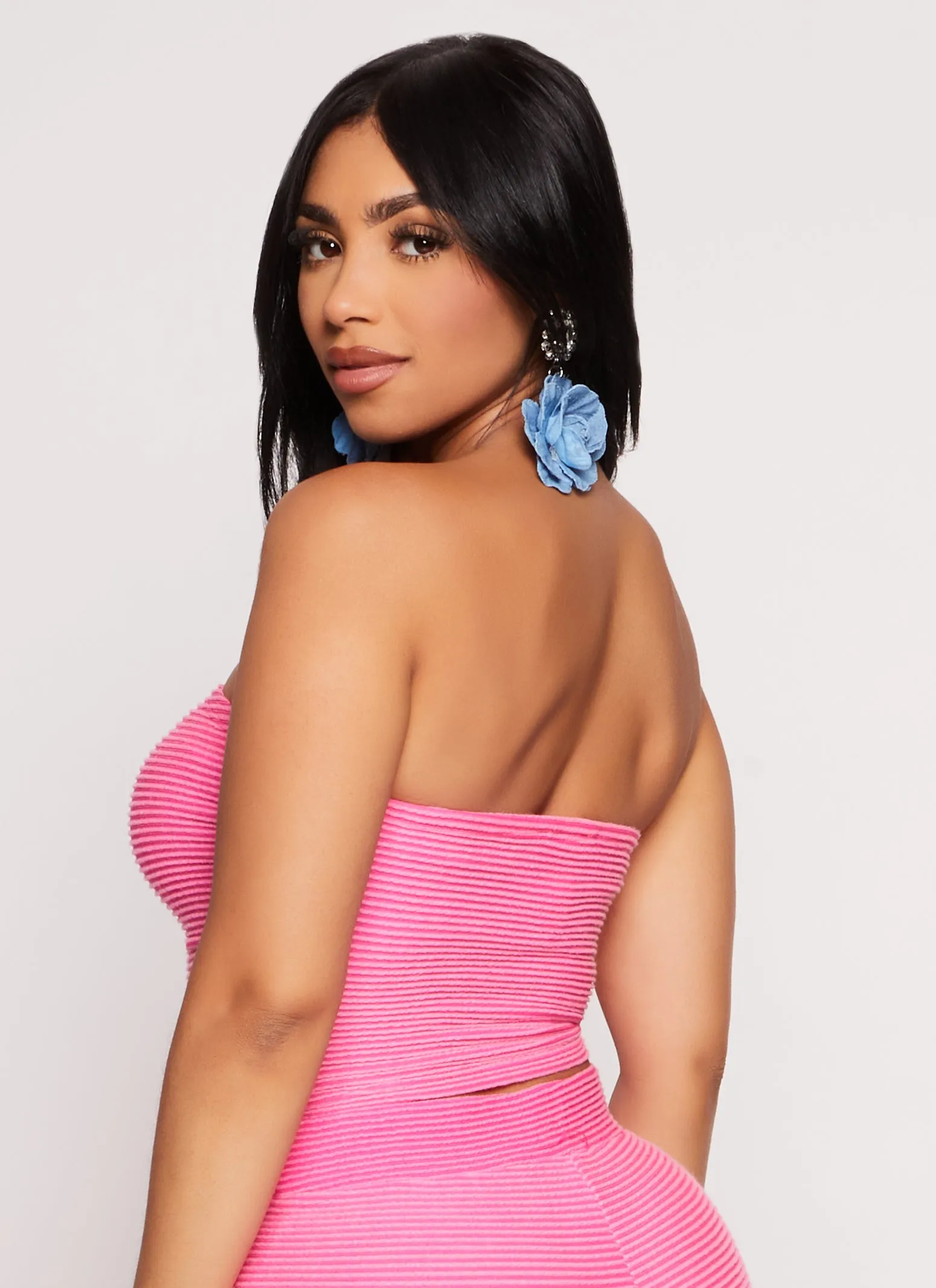 Textured Rib Knit Tube Top sold by Rainbow product image thumbnail 3