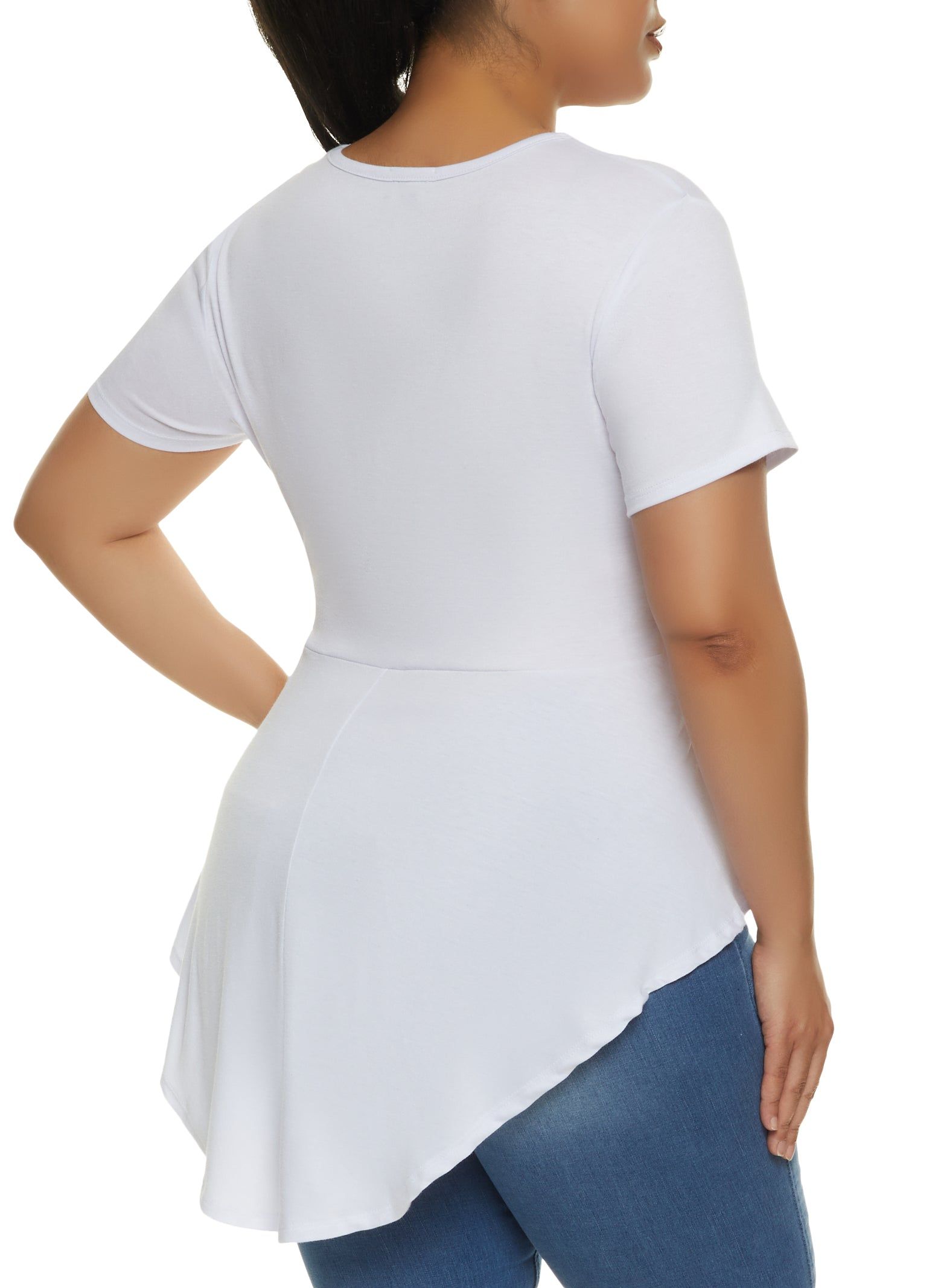 Plus Size Strong and Beautiful High Low Tee sold by Rainbow product image thumbnail 2