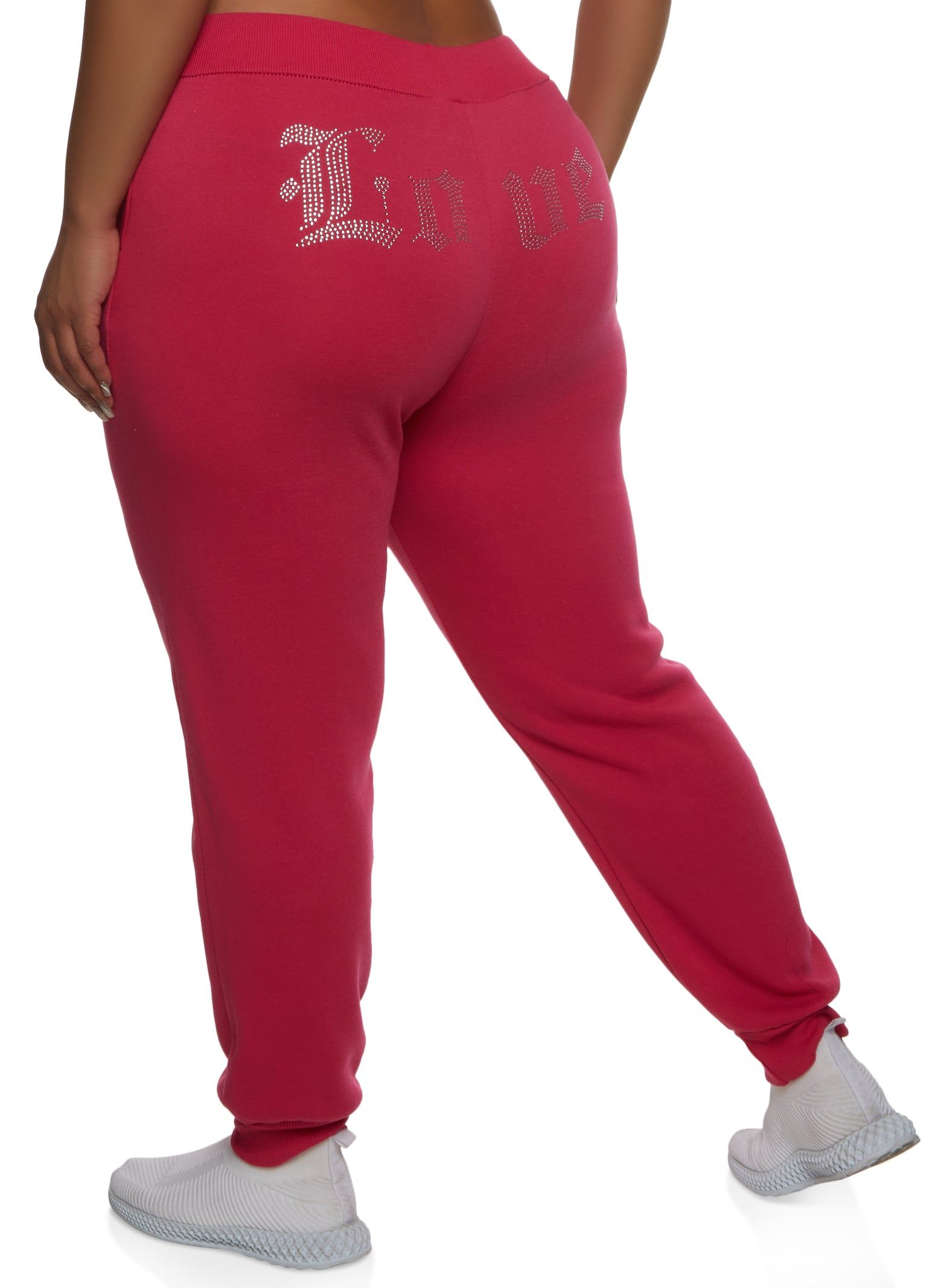 Plus Size Love Rhinestone Joggers sold by Rainbow product image thumbnail 2