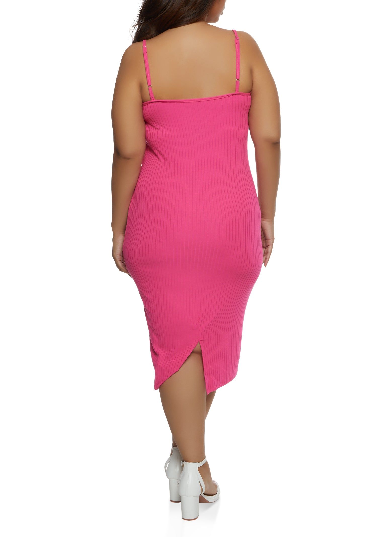 Plus Size Scoop Neck Cami Midi Dress sold by Rainbow product image thumbnail 3