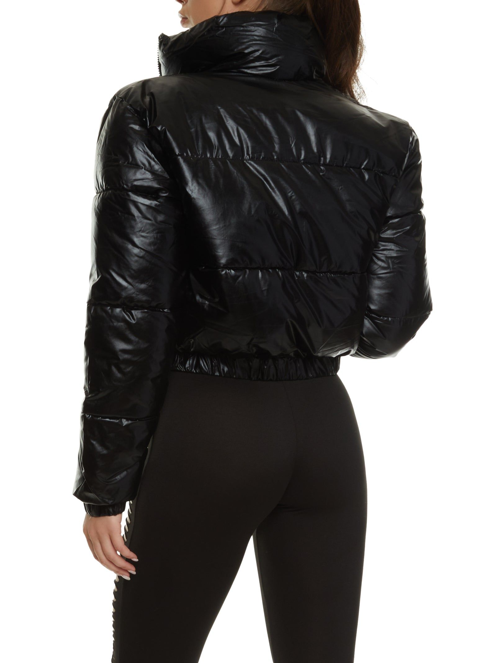 Mock Neck Zip Front Puffer Jacket sold by Rainbow product image thumbnail 3