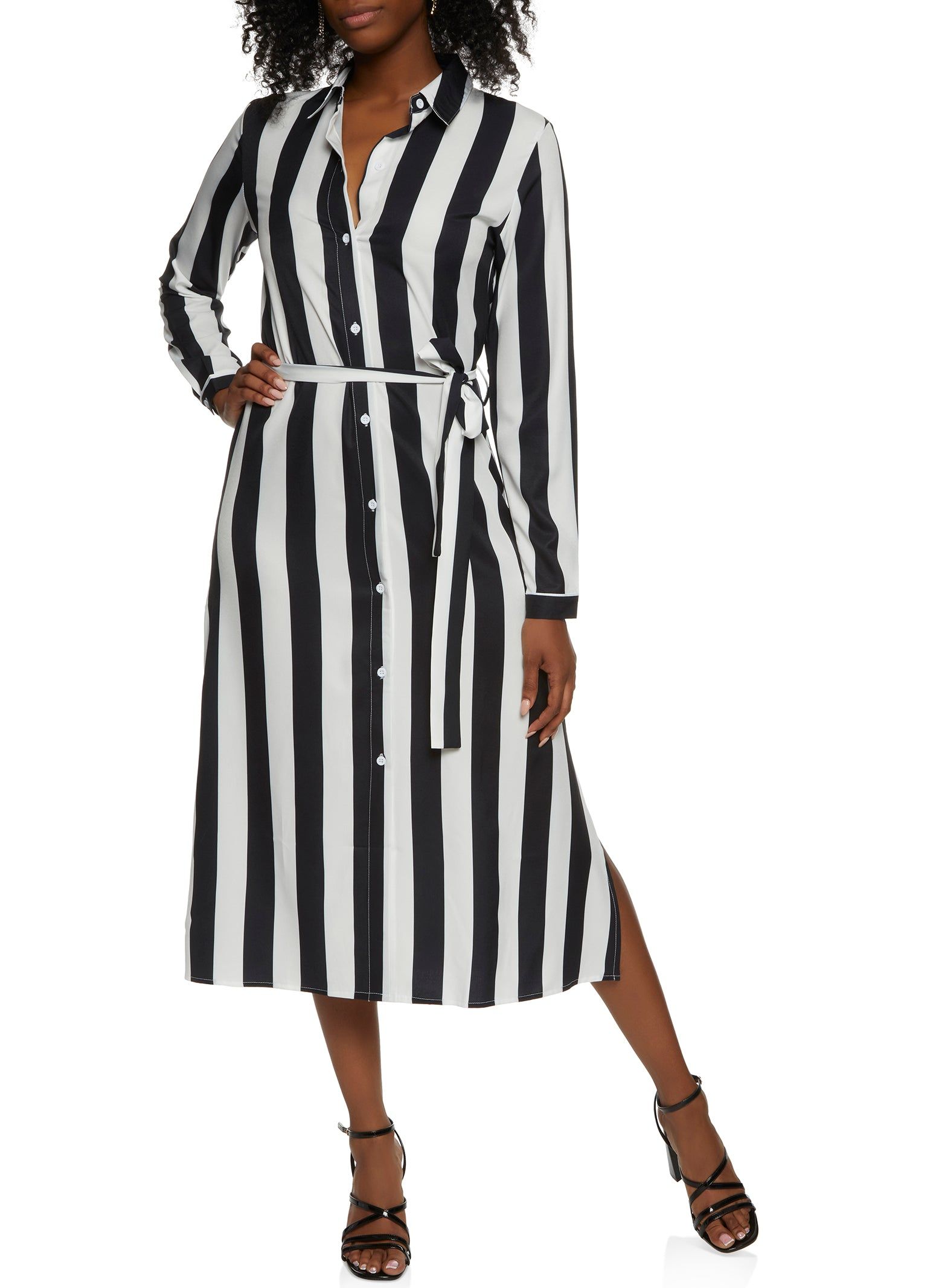 Patterned Maxi Shirt Dress sold by Rainbow product image thumbnail 2