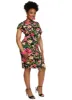Plus Size Floral Print Mock Neck Midi Dress sold by Rainbow