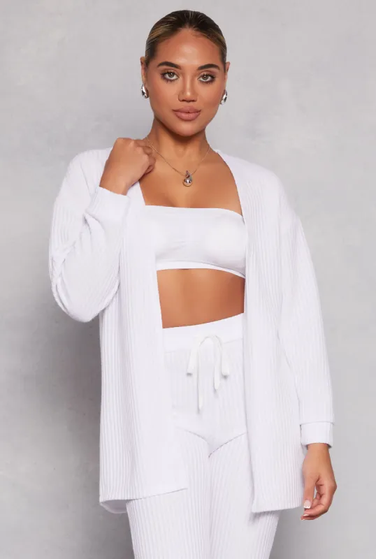 Ribbed Open Front Cardigan sold by Rainbow