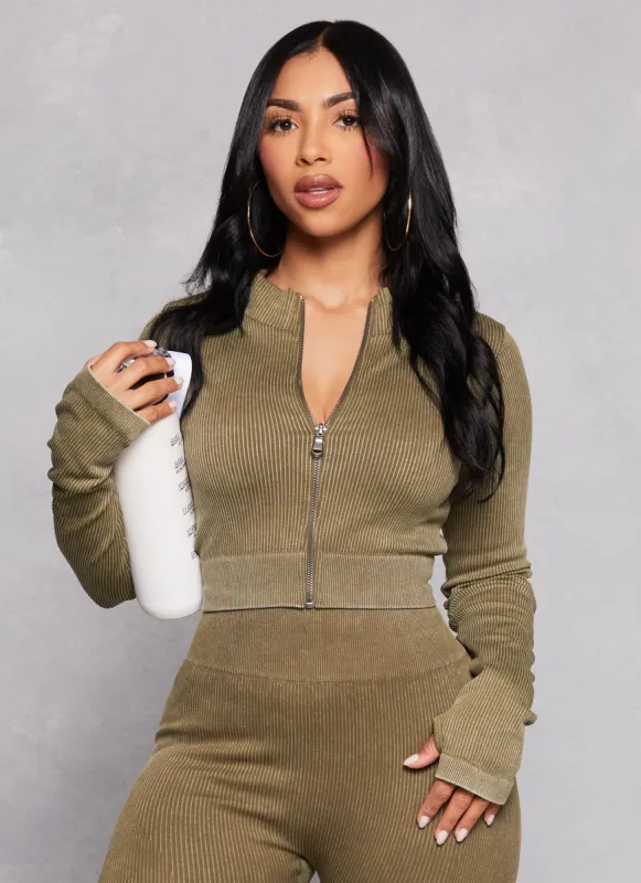 Compression Rib Seamless Track Jacket sold by Rainbow