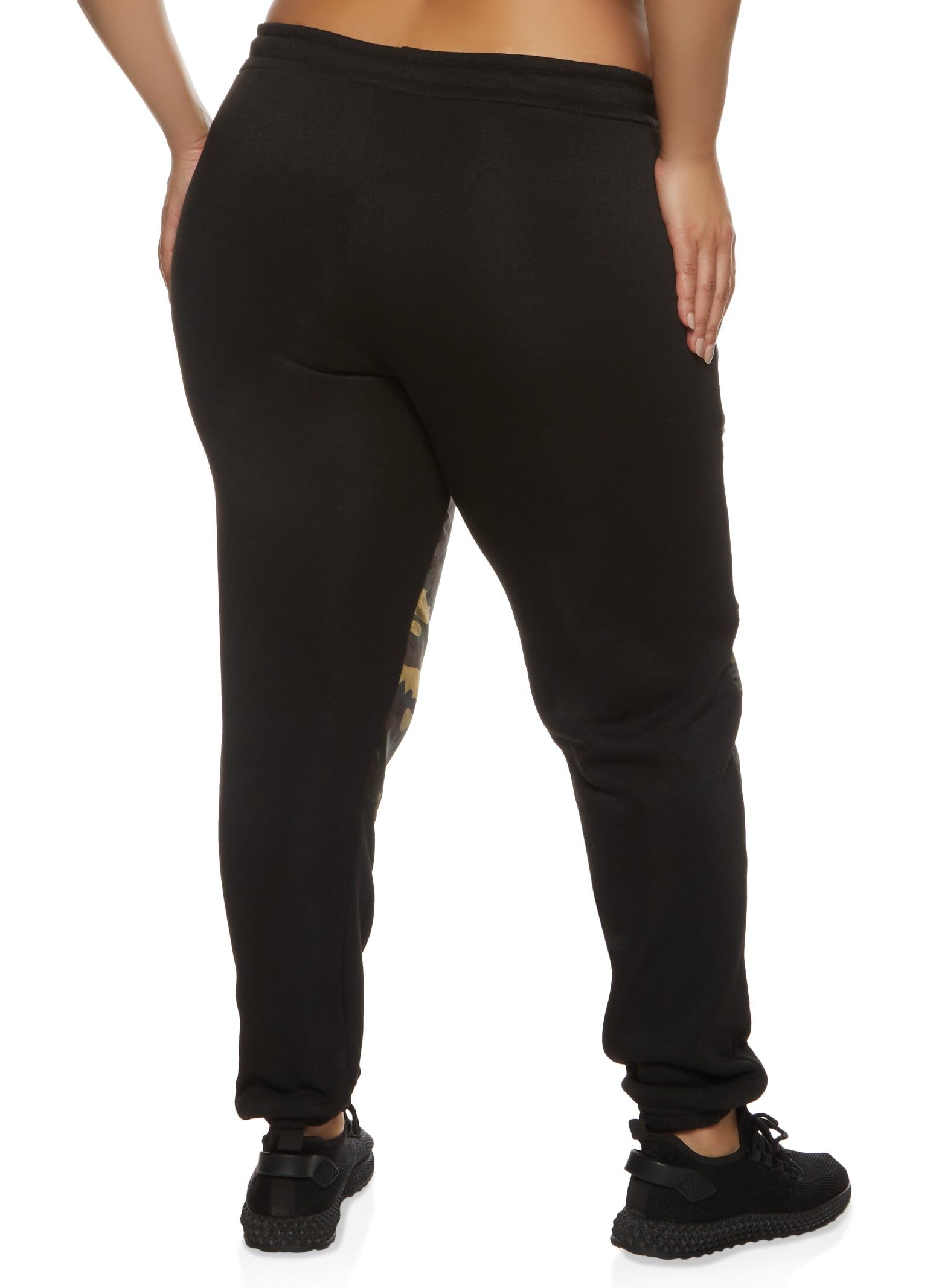 Plus Size Camo Color Block Joggers sold by Rainbow product image thumbnail 2