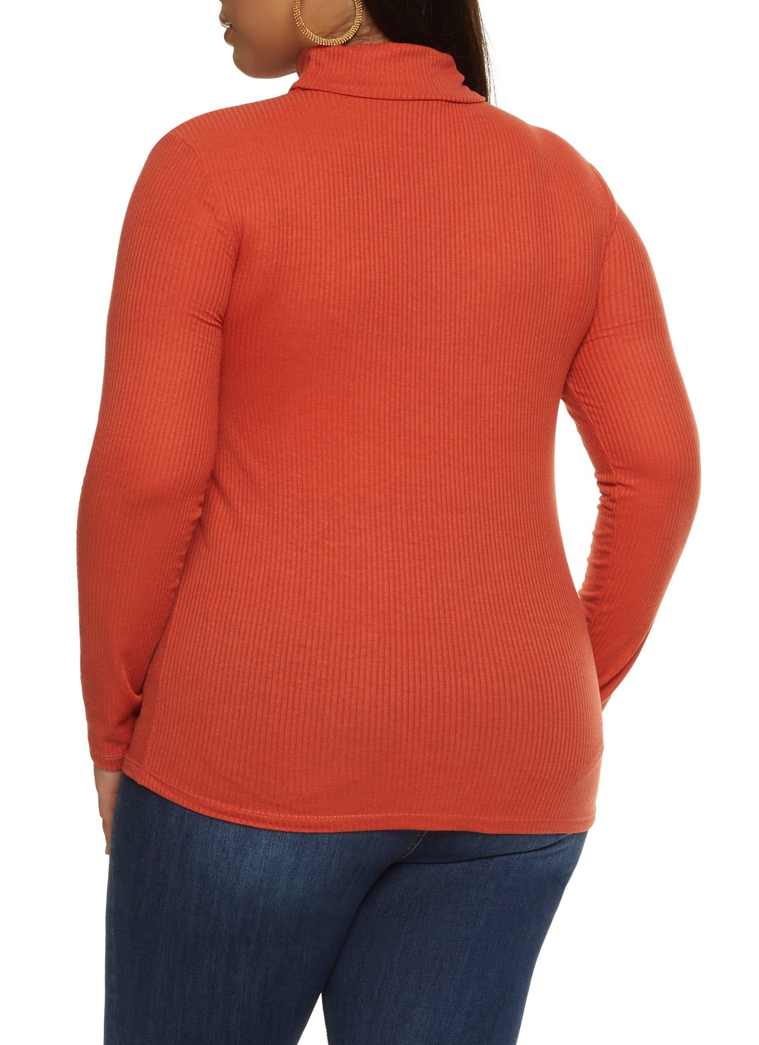 Plus Size Ribbed Knit Turtleneck Top sold by Rainbow product image thumbnail 2
