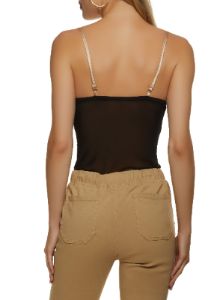Mesh Caged Trim Bodysuit sold by Rainbow