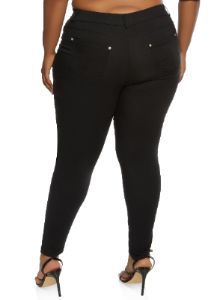 Plus Size Hyperstretch Pull On Skinny Pants sold by Rainbow
