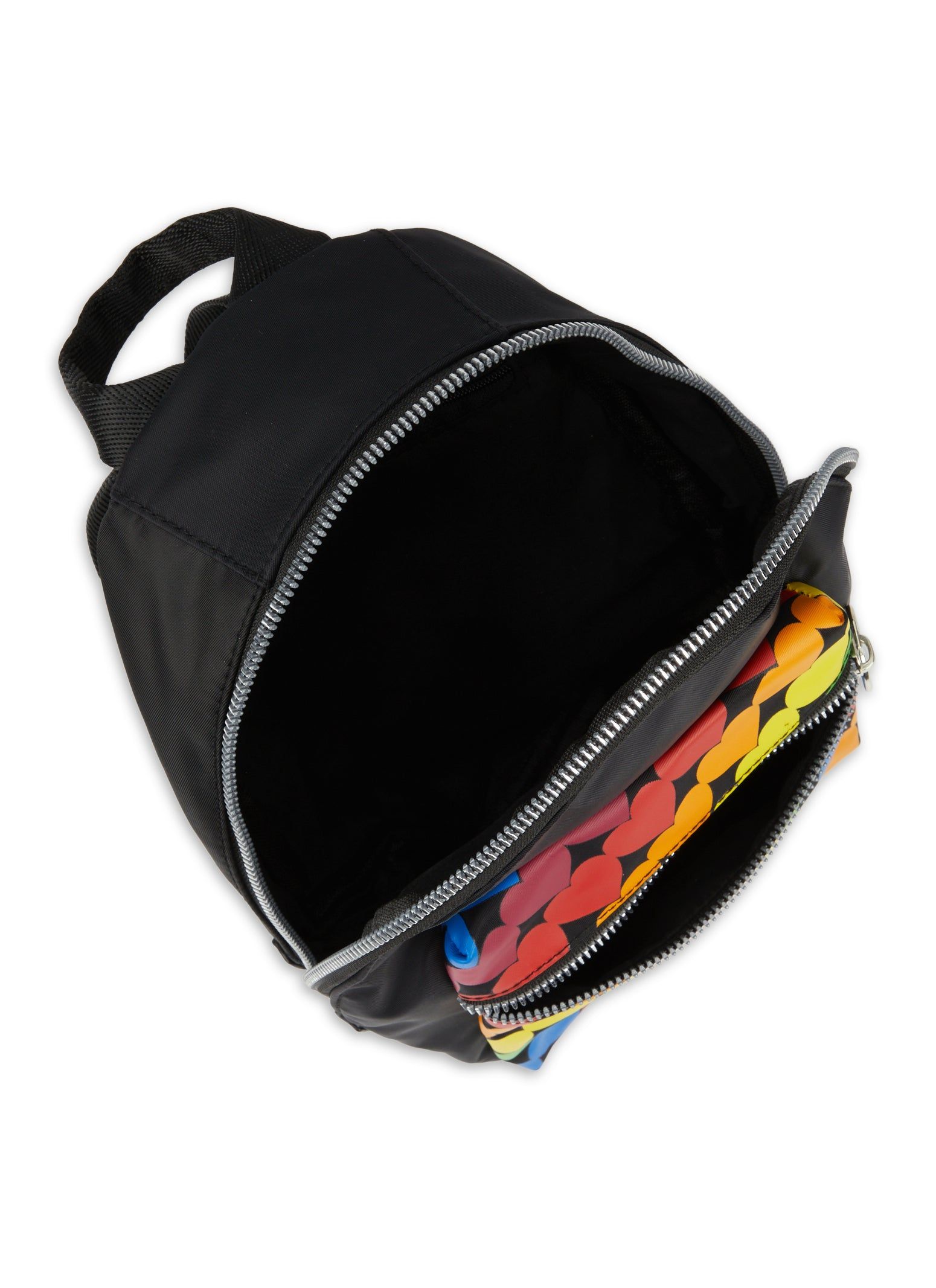 Nylon Rainbow Heart Pocket Backpack sold by Rainbow product image thumbnail 3