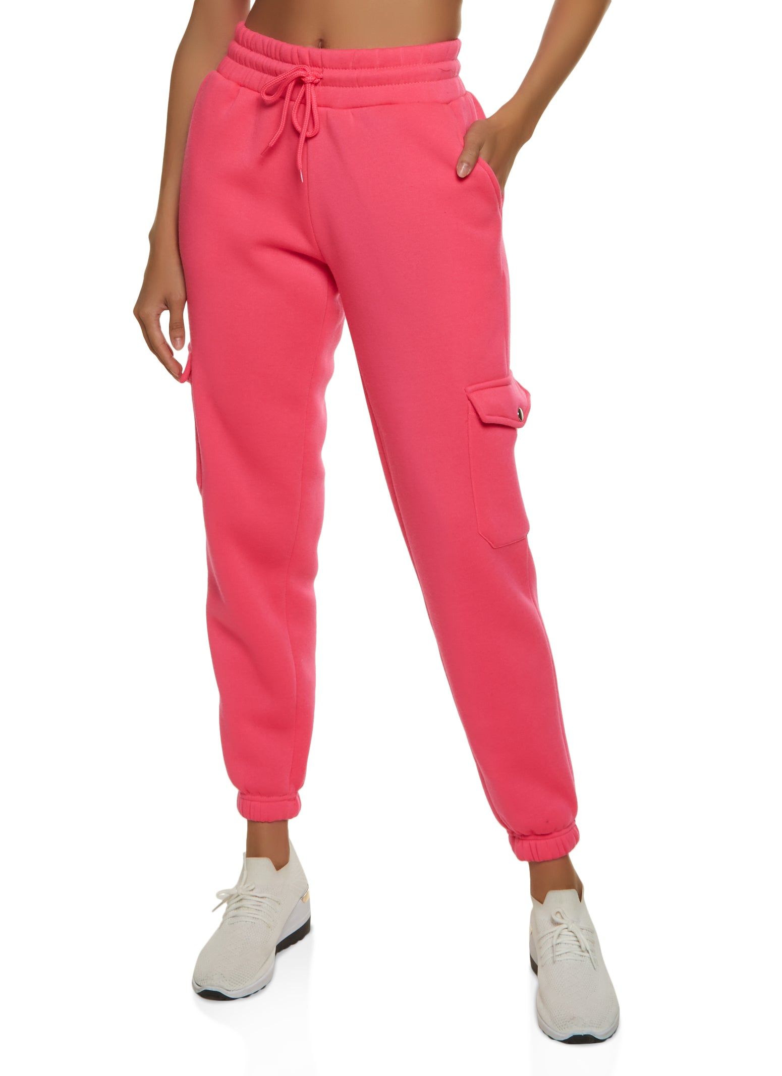Fleece Drawstring Waist Sweatpants sold by Rainbow