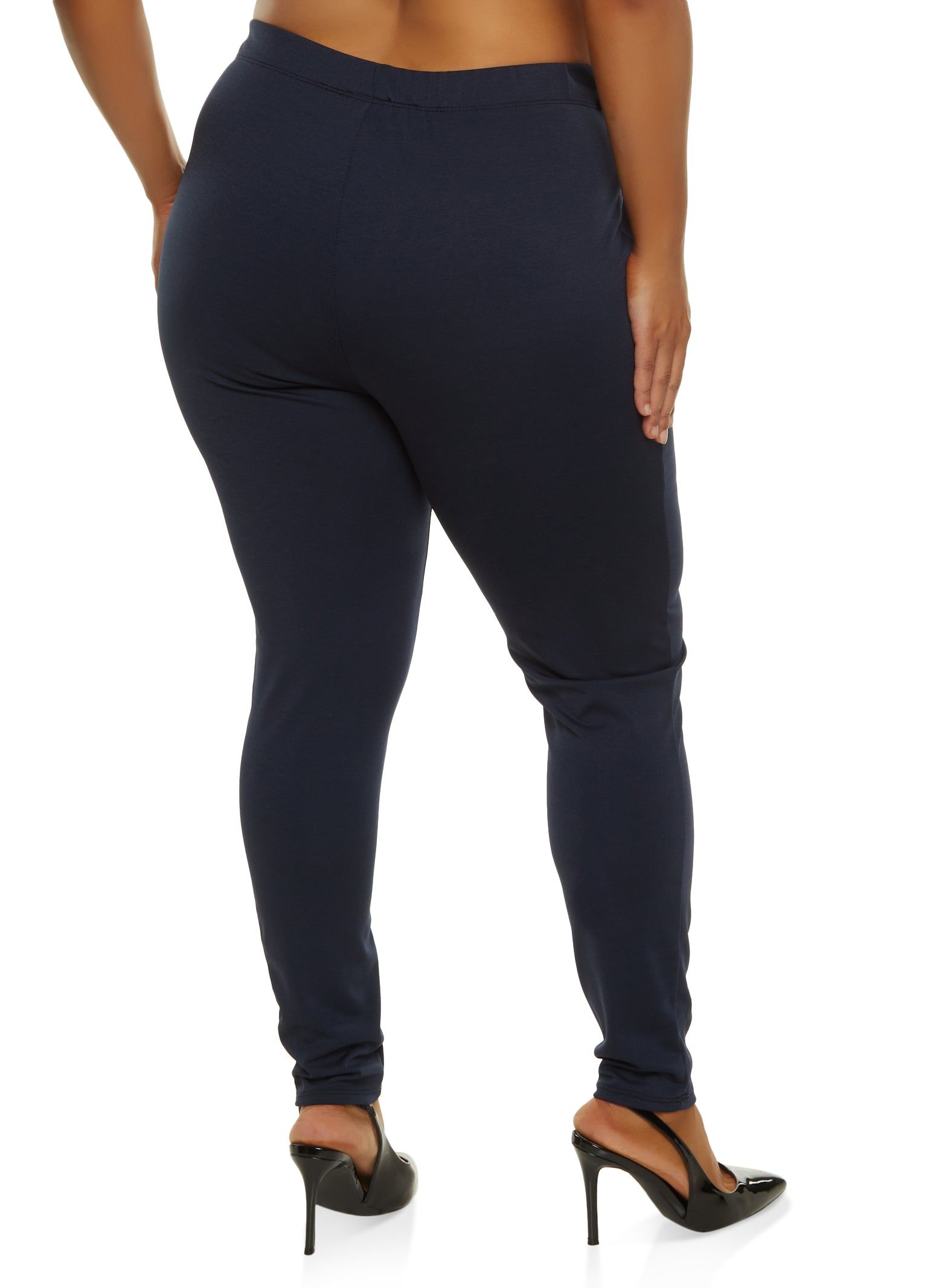 Plus Size Ponte Pintuck Pull On Pants sold by Rainbow product image thumbnail 2