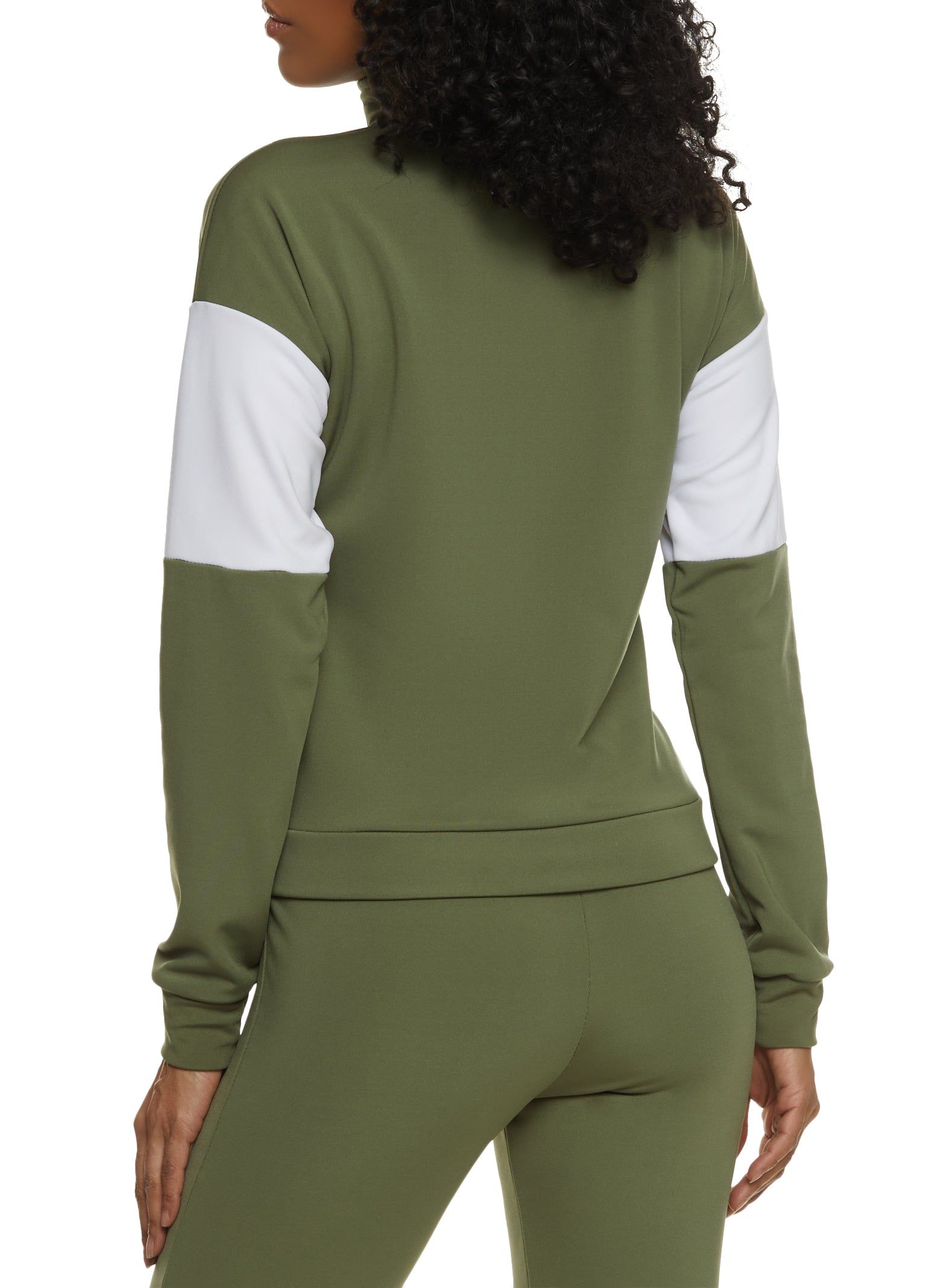 Color Block Zip Front Track Jacket sold by Rainbow product image thumbnail 3