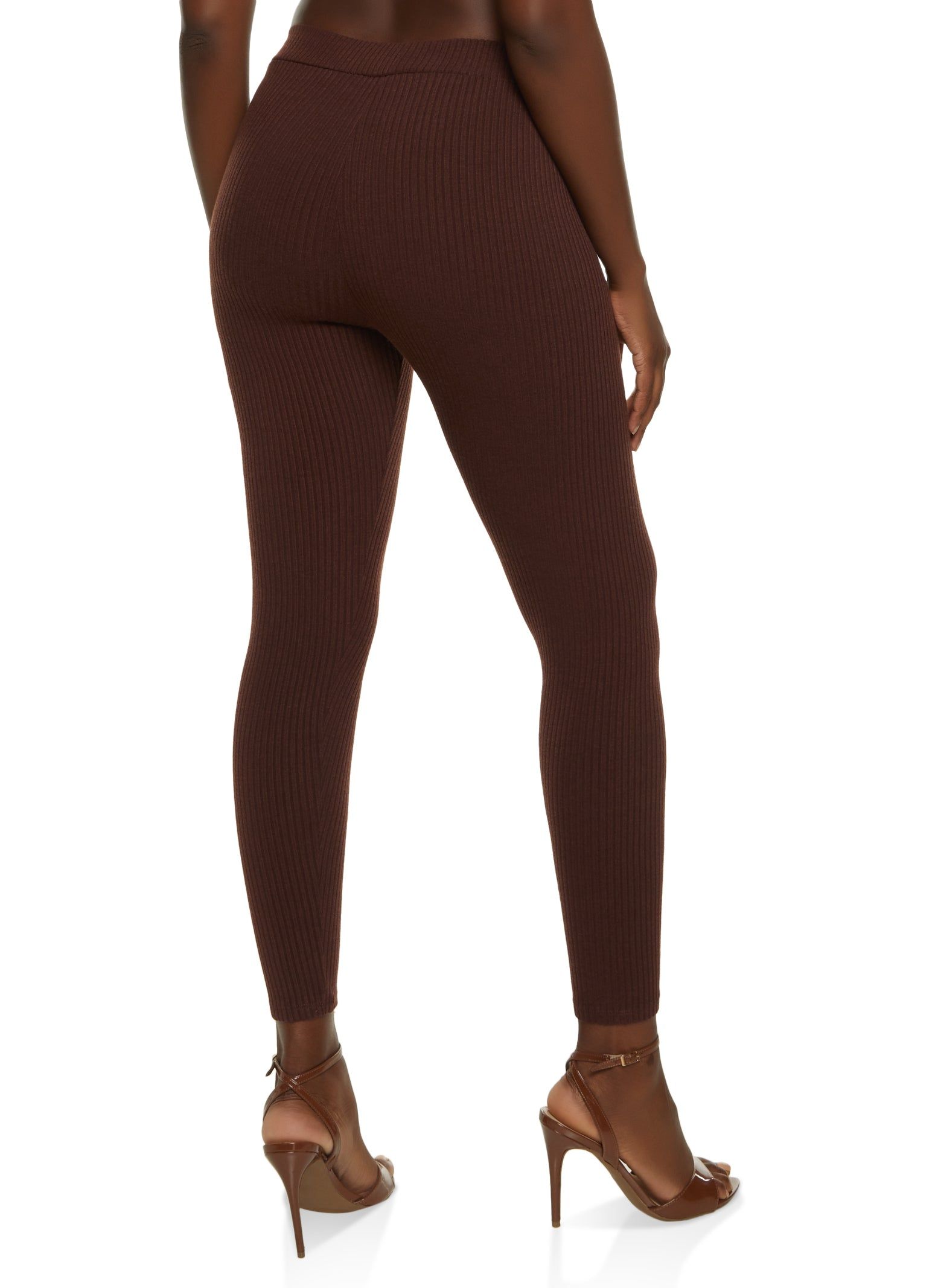 Ribbed High Waist Leggings sold by Rainbow product image thumbnail 2