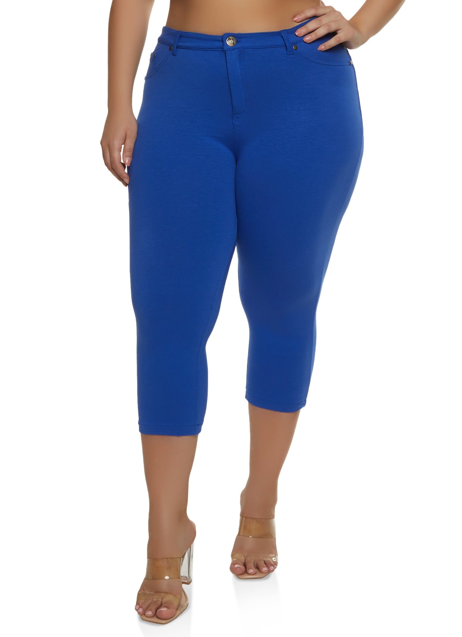 Plus Size Skinny Leg Capris sold by Rainbow