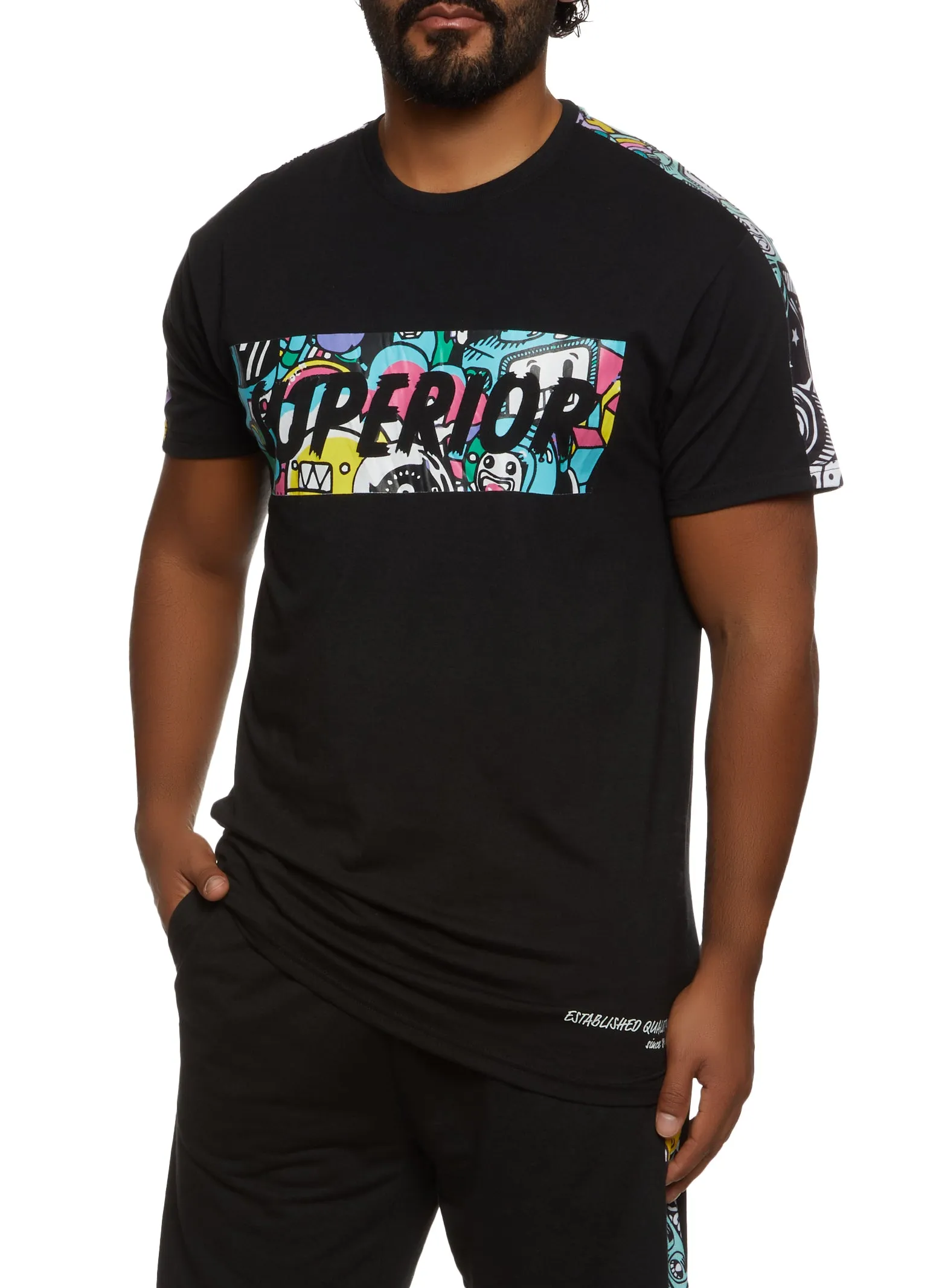 Mens Superior Short Sleeve Graphic Tee sold by Rainbow