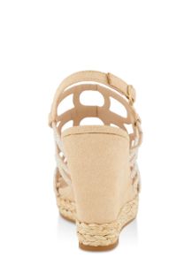 Rhinestone Strappy Wedge Platform Sandals sold by Rainbow