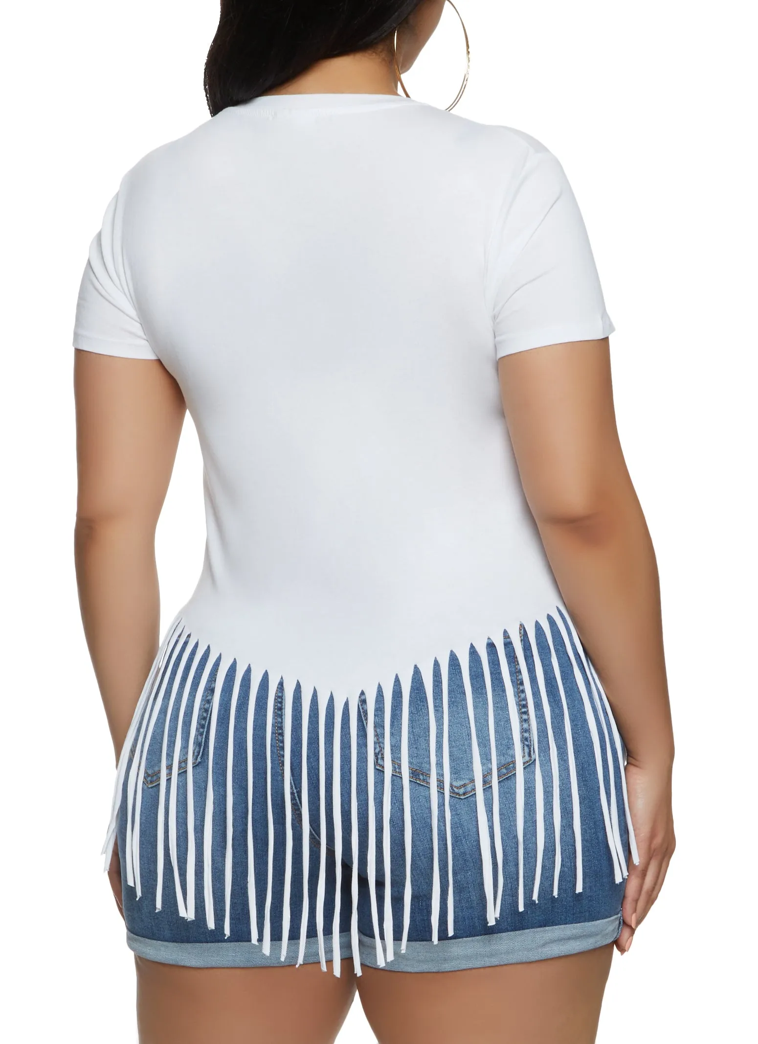 Plus Size Fringe Living My Best Life Graphic Tee sold by Rainbow product image thumbnail 2