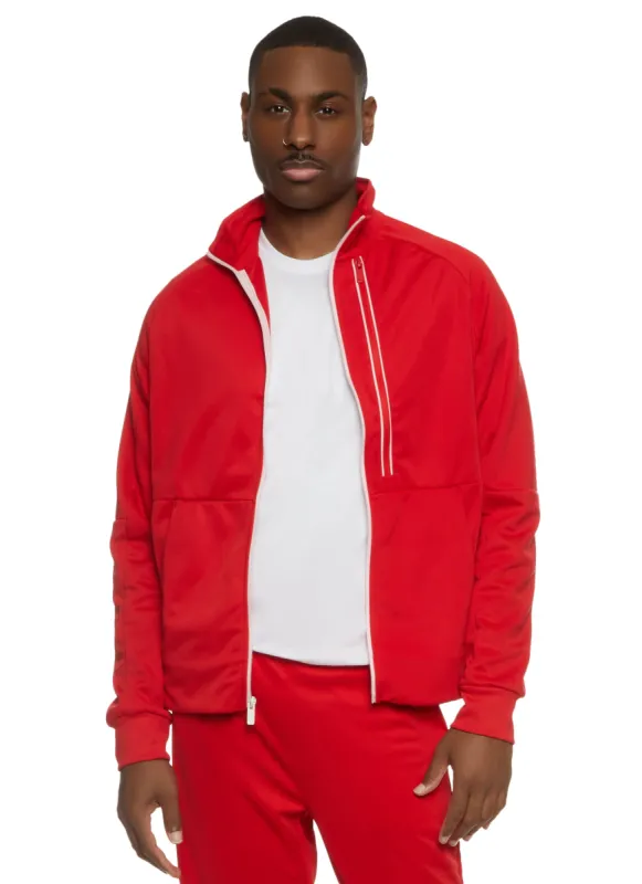 Mens Zip Front Long Sleeve Sweatshirt sold by Rainbow