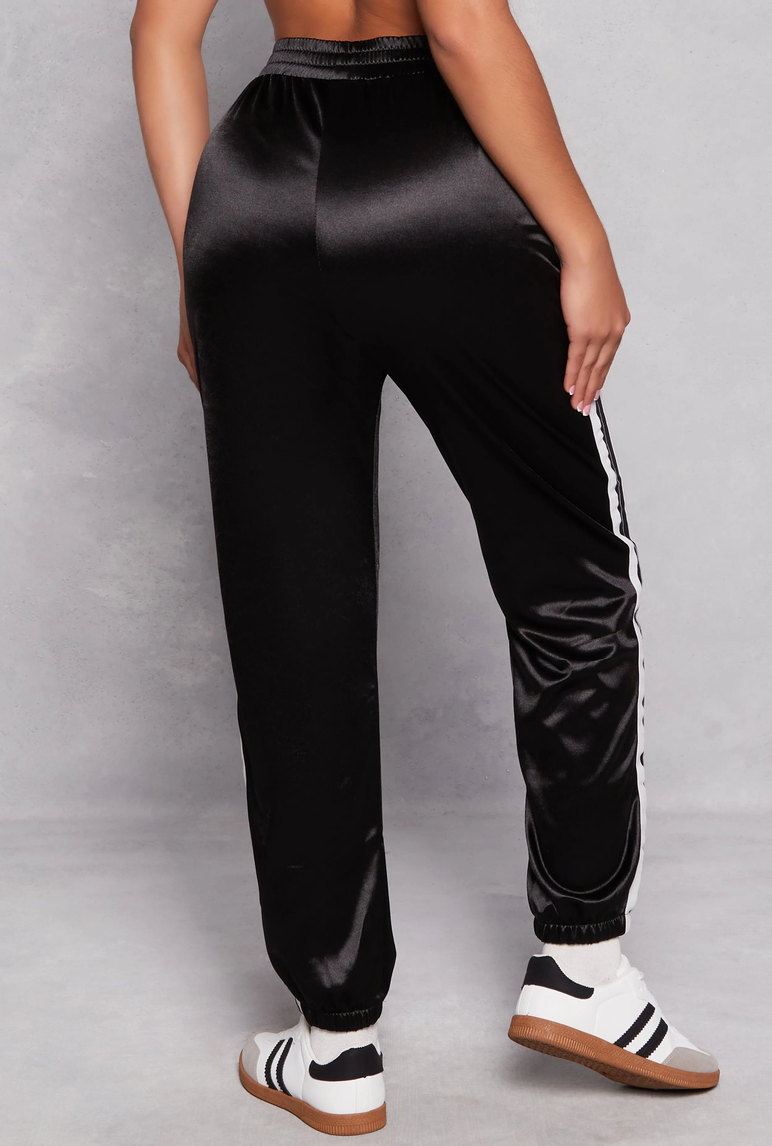 Varsity Stripe Detail High Waist Joggers sold by Rainbow product image thumbnail 3