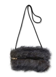 Faux Fur Muff Crossbody Bag sold by Rainbow