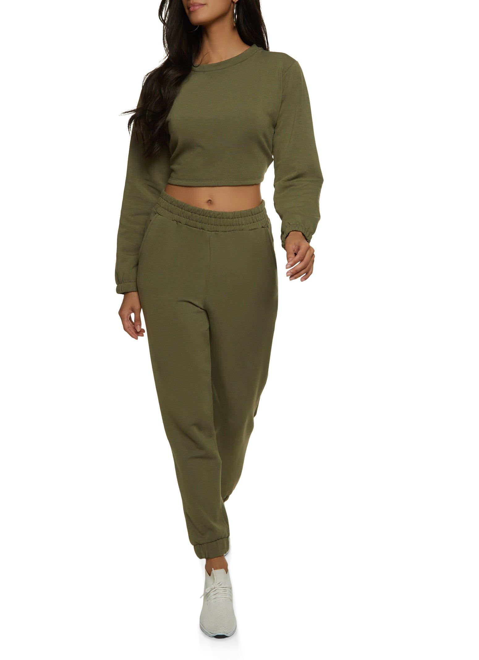 Fleece Drawstring Cut Out Back Sweatshirt sold by Rainbow product image thumbnail 2