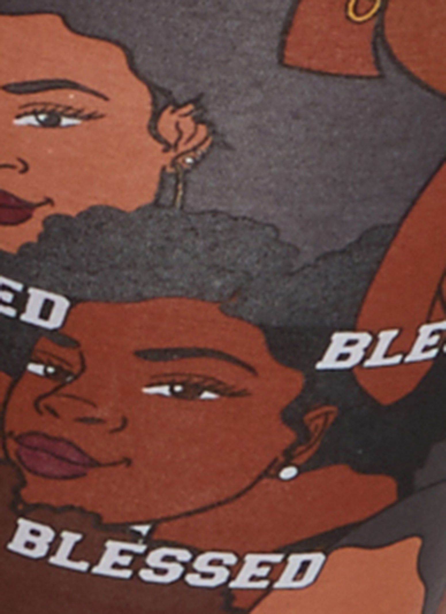 Plus Size Blessed Melanin Graphic Print Leggings sold by Rainbow product image thumbnail 3