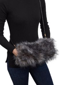 Faux Fur Muff Crossbody Bag sold by Rainbow