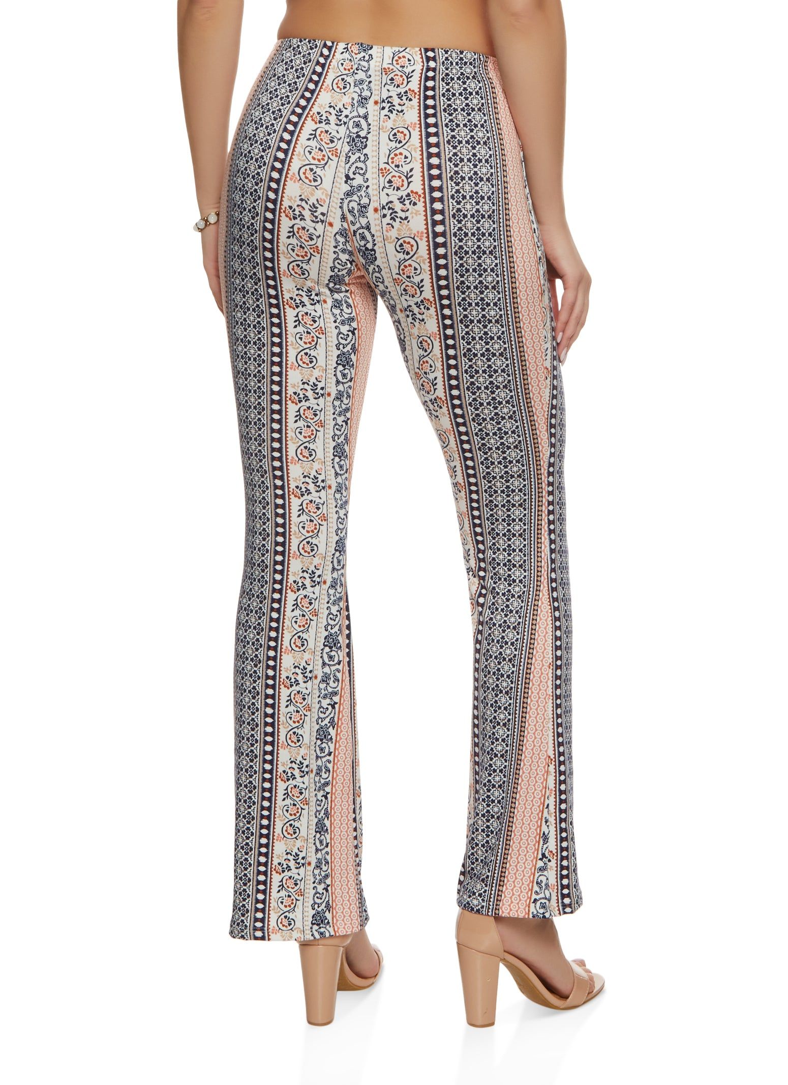 Mixed Print Boho Flare Pants sold by Rainbow product image thumbnail 2