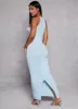 Daisy High Neck Slit Back Maxi Dress sold by Rainbow