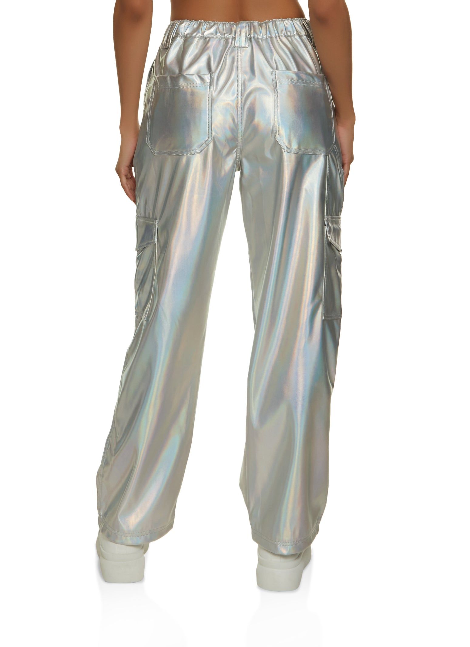Iridescent Wide Leg Cargo Pants sold by Rainbow product image thumbnail 3
