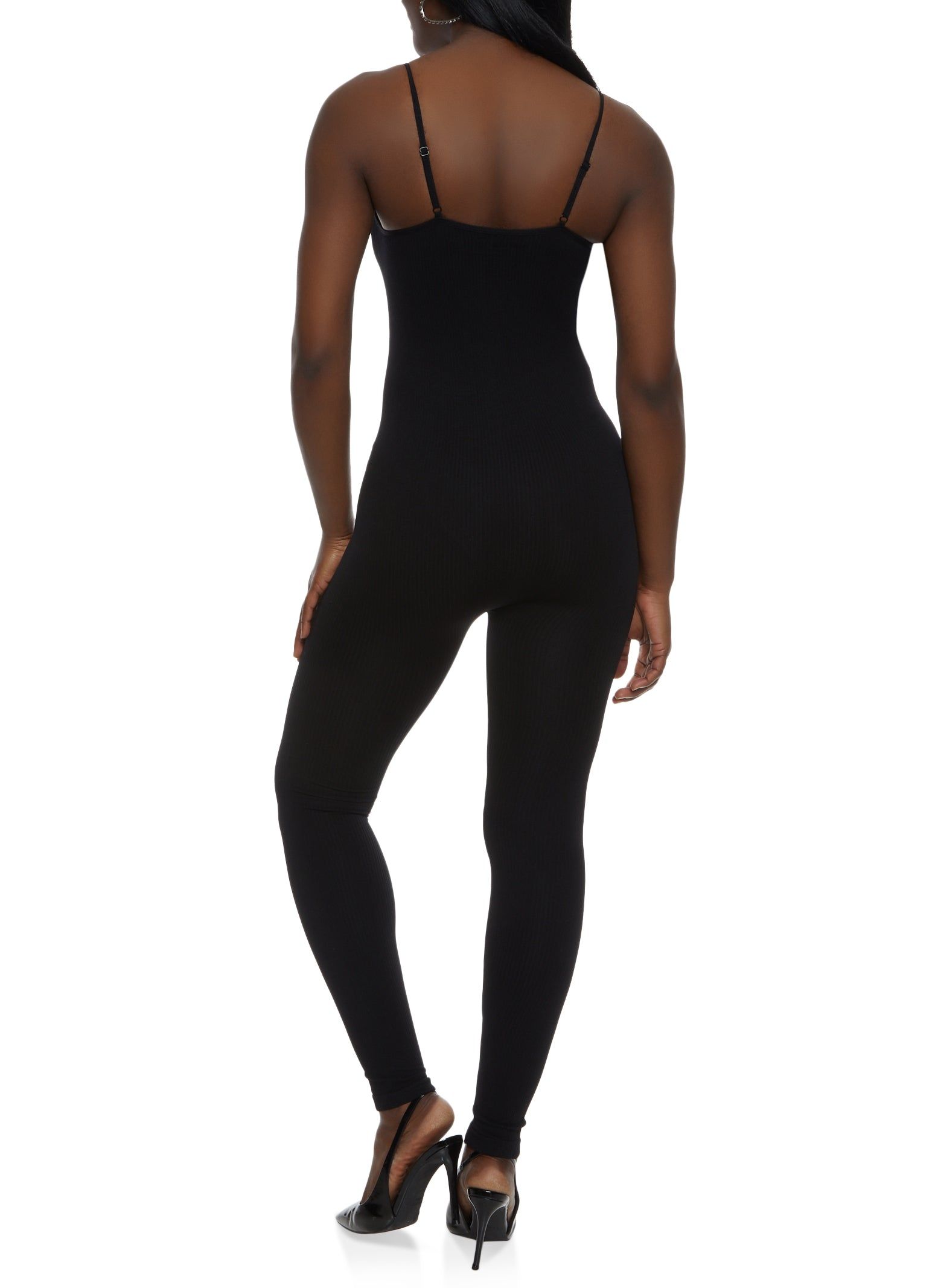 Seamless Ribbed Knit Cami Catsuit sold by Rainbow product image thumbnail 2