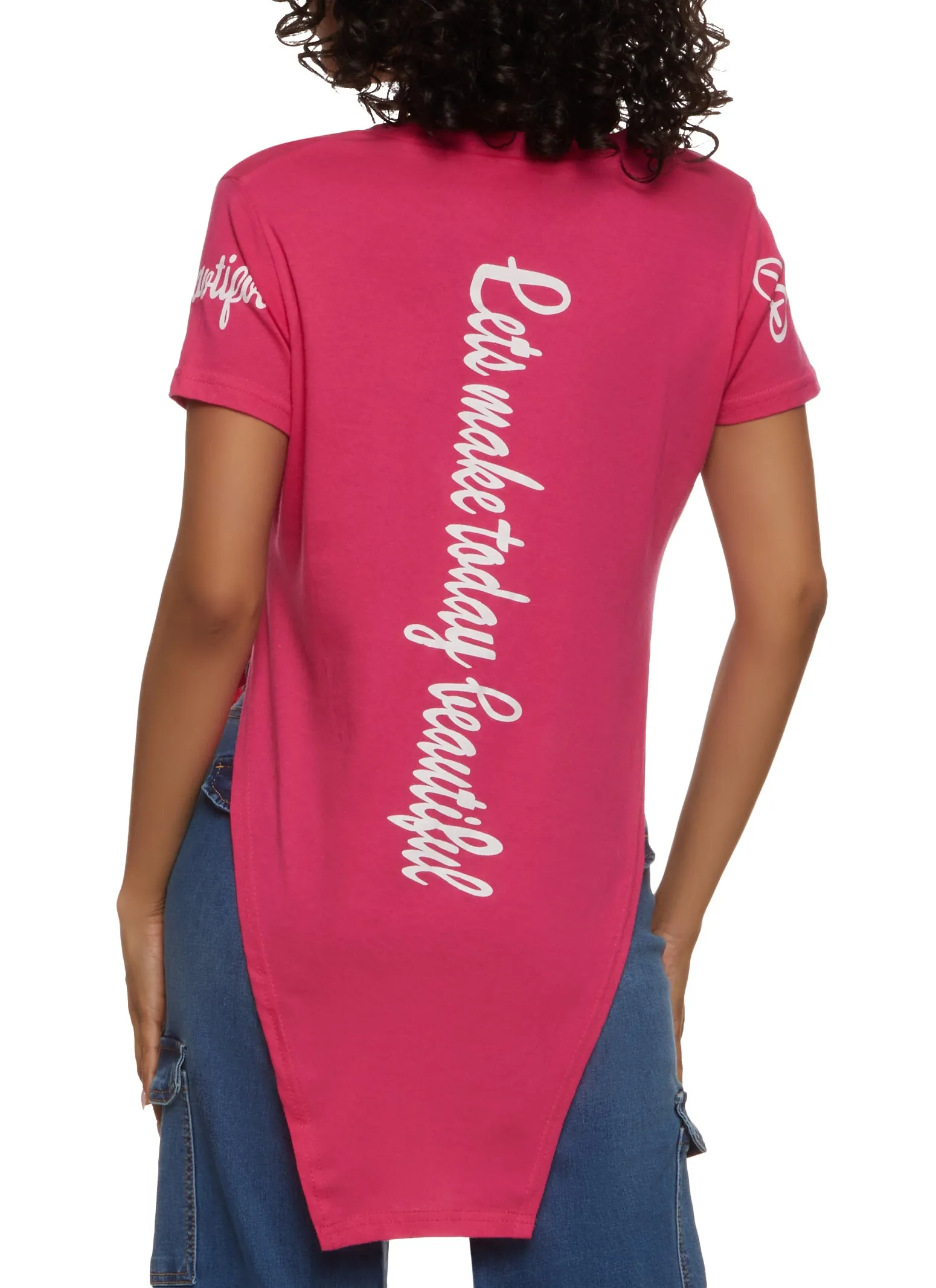 Beautiful Sequin Hanky Hem Graphic Tee sold by Rainbow product image thumbnail 2