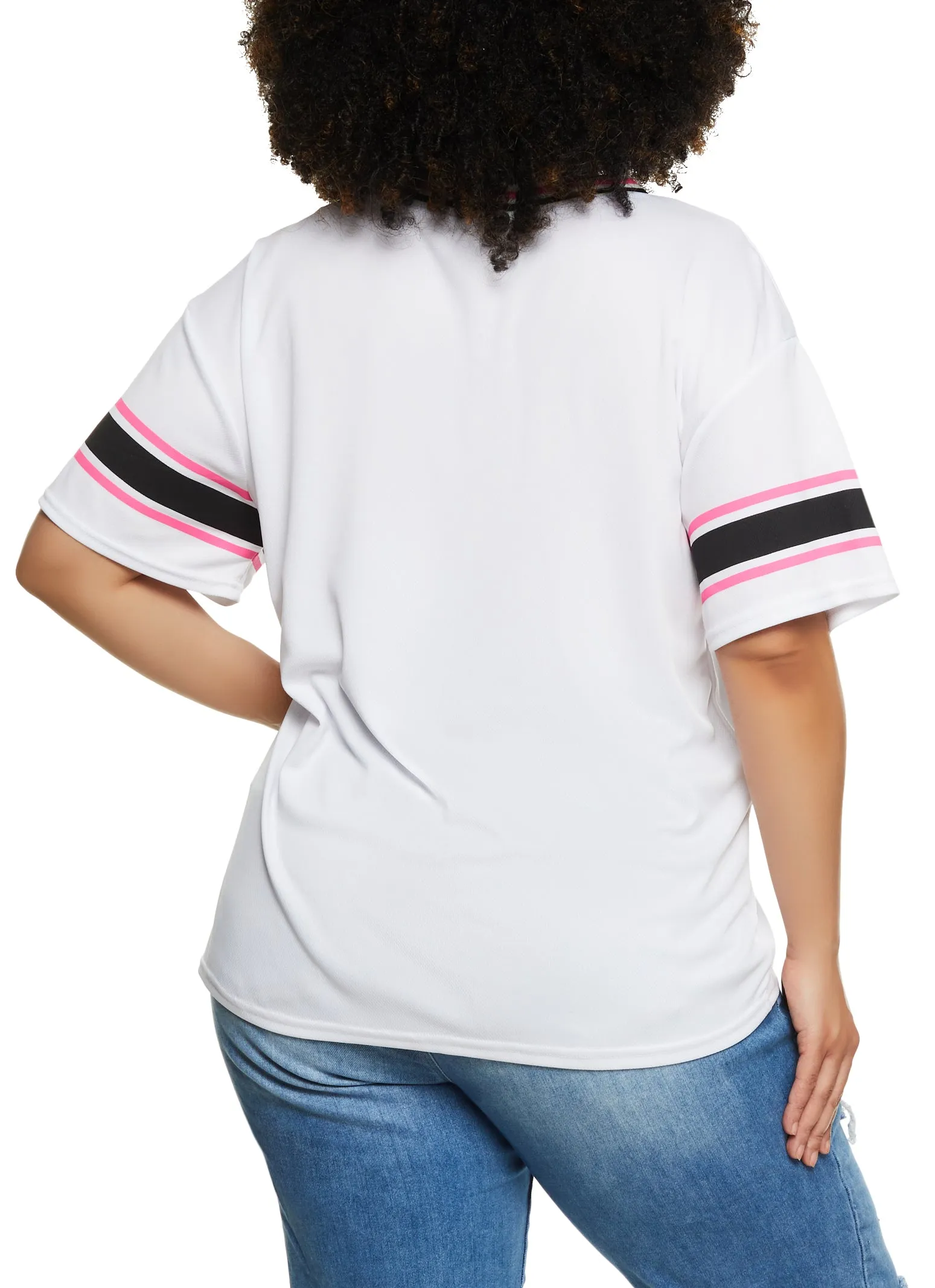 Plus Size Brooklyn 2 Football Jersey sold by Rainbow product image thumbnail 3