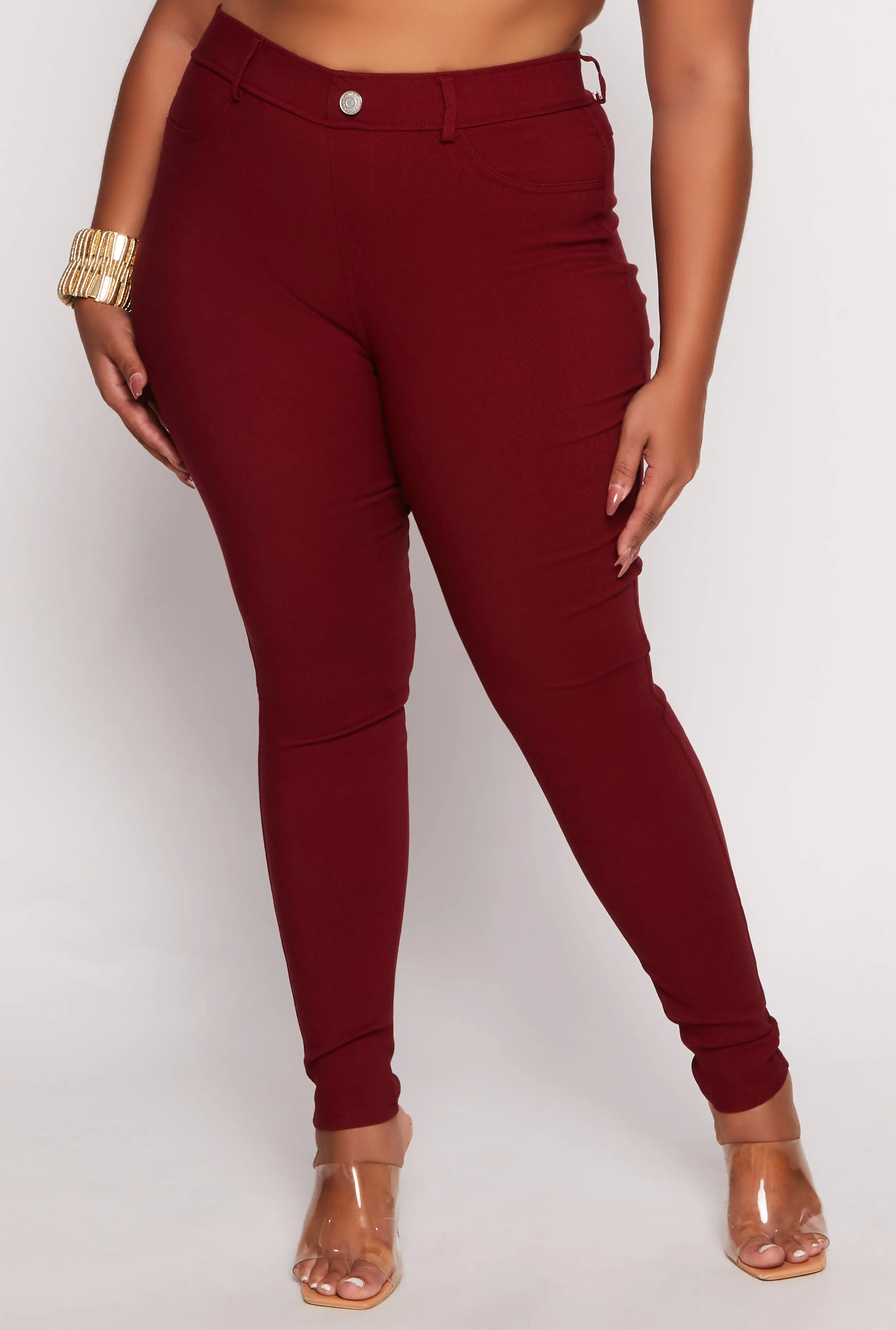 Plus Size Hyperstretch High Waist Skinny Leg Pants sold by Rainbow product image thumbnail 2
