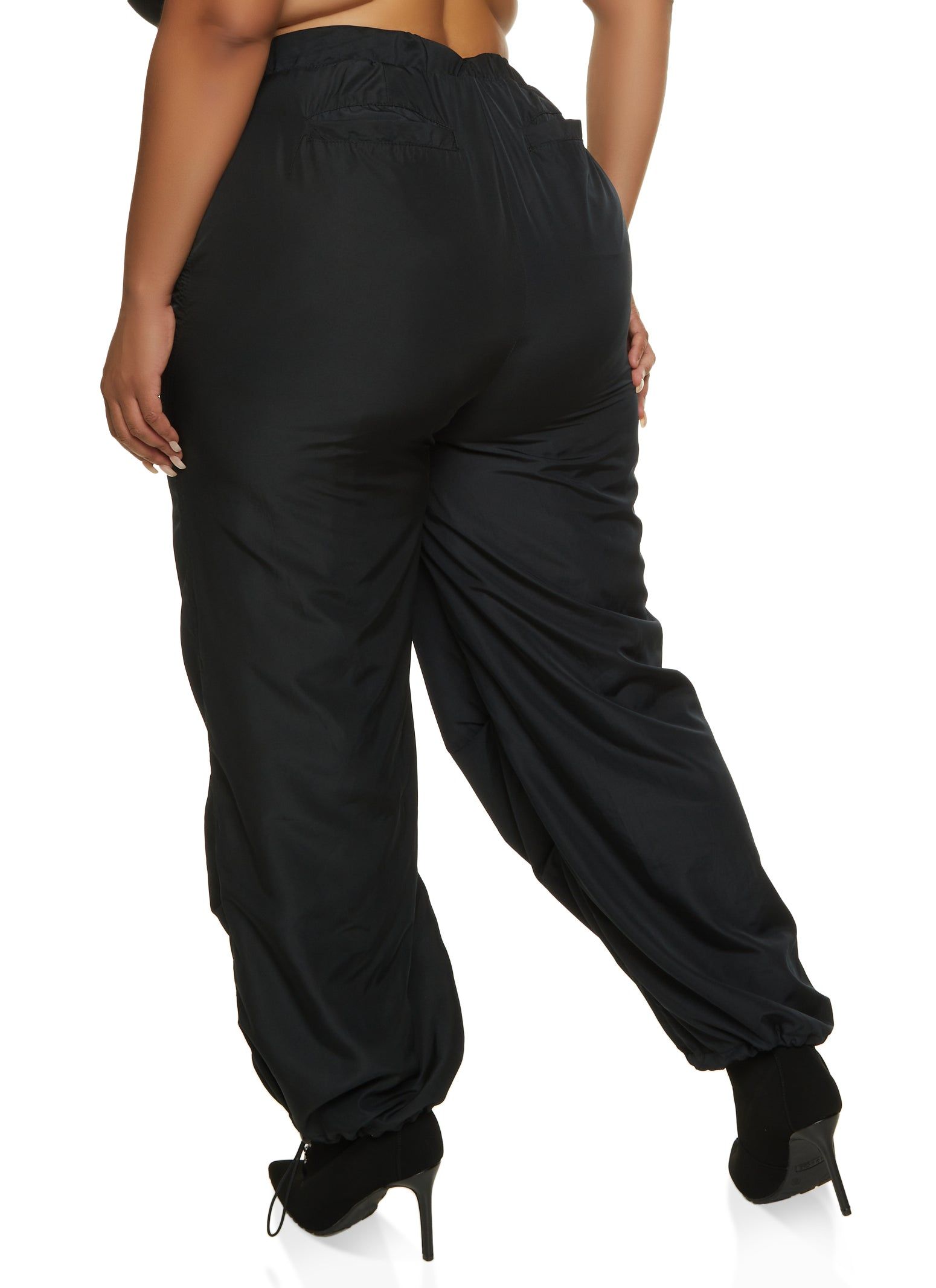 Plus Size Drawstring Hem Parachute Pants sold by Rainbow product image thumbnail 3