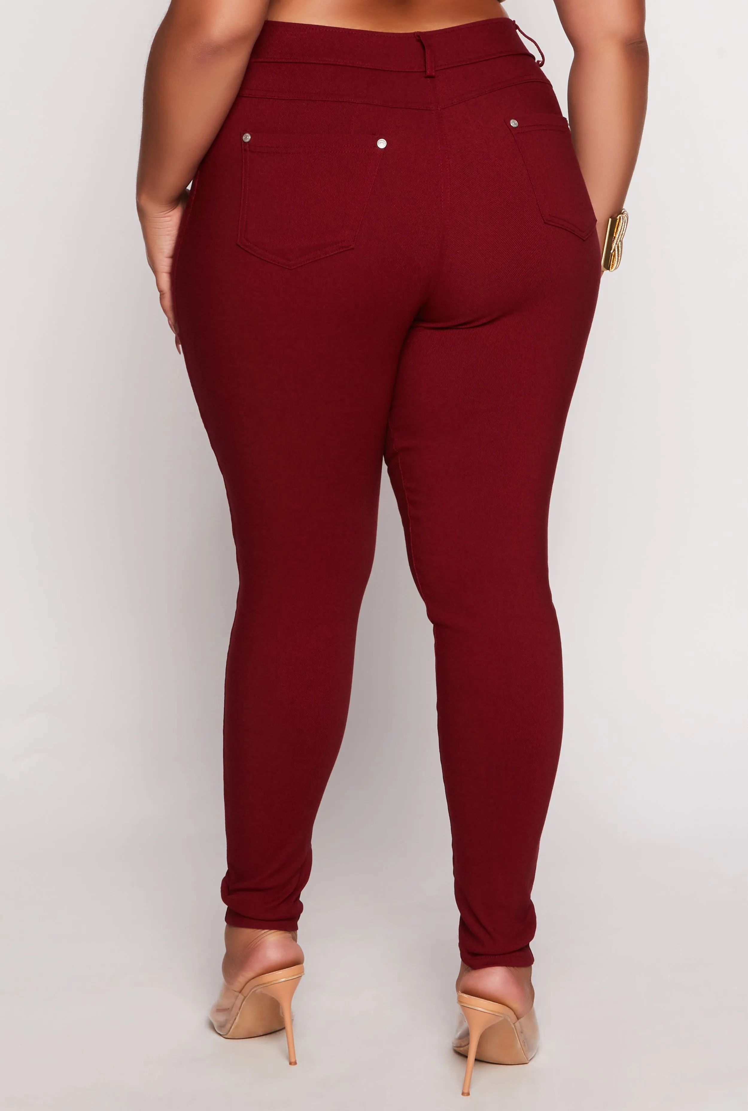 Plus Size Hyperstretch High Waist Skinny Leg Pants sold by Rainbow product image thumbnail 3