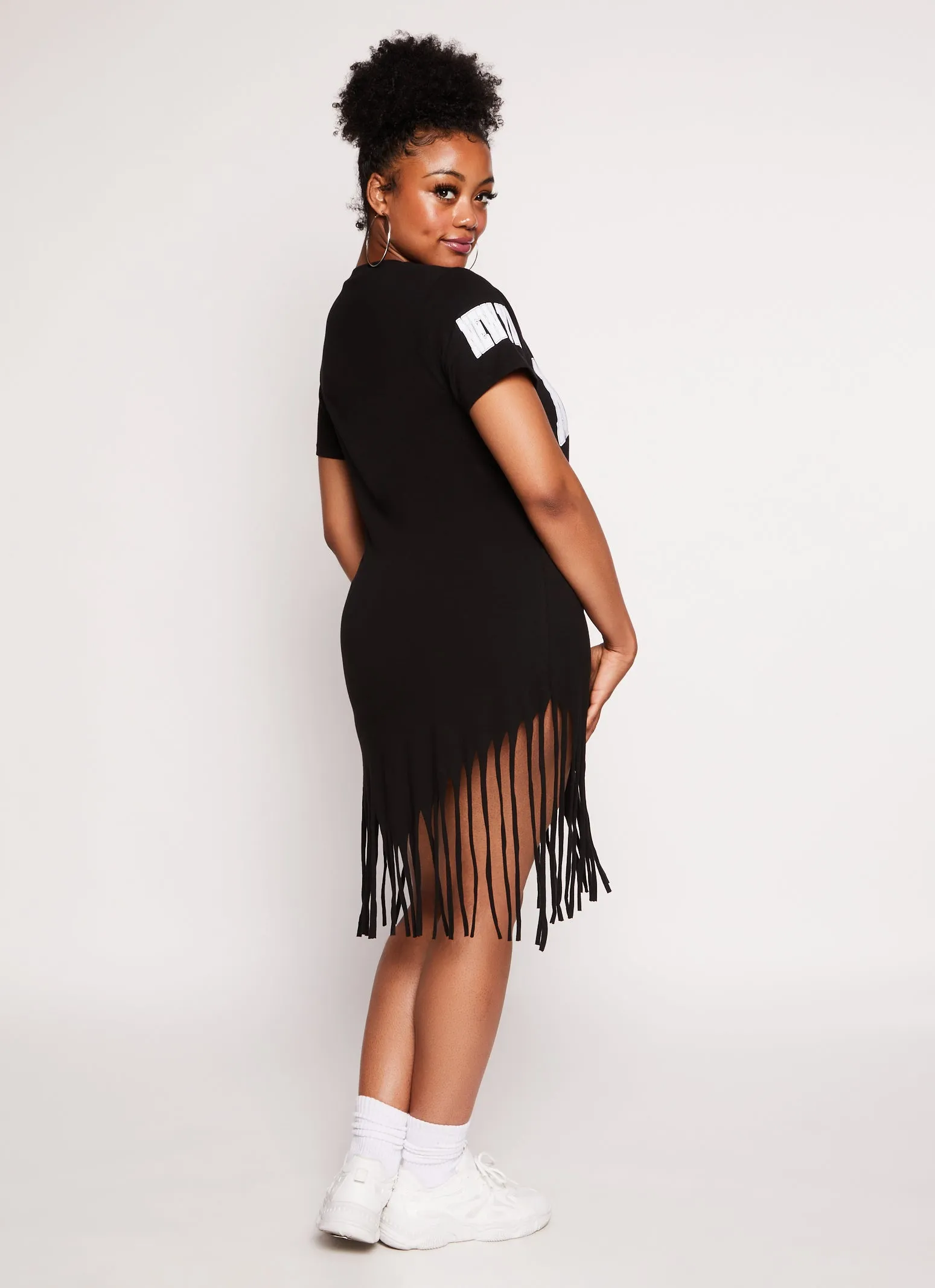 Plus Size New York Fringe T Shirt Dress sold by Rainbow product image thumbnail 3