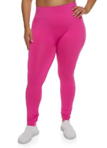Plus Size High Waist Seamless Activewear Leggings sold by Rainbow