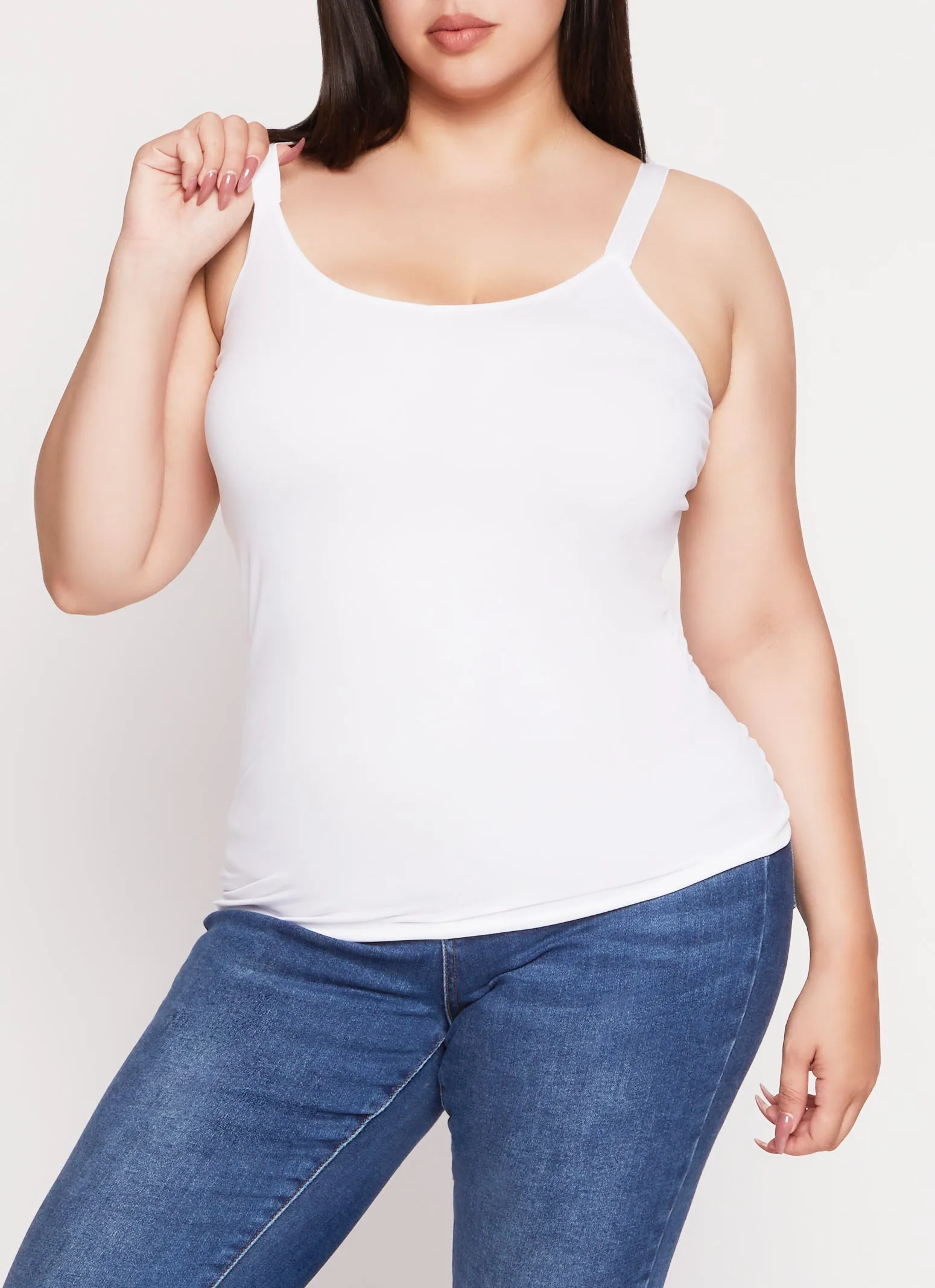 Plus Size Rib Knit Seamless Tank Top sold by Rainbow product image thumbnail 2