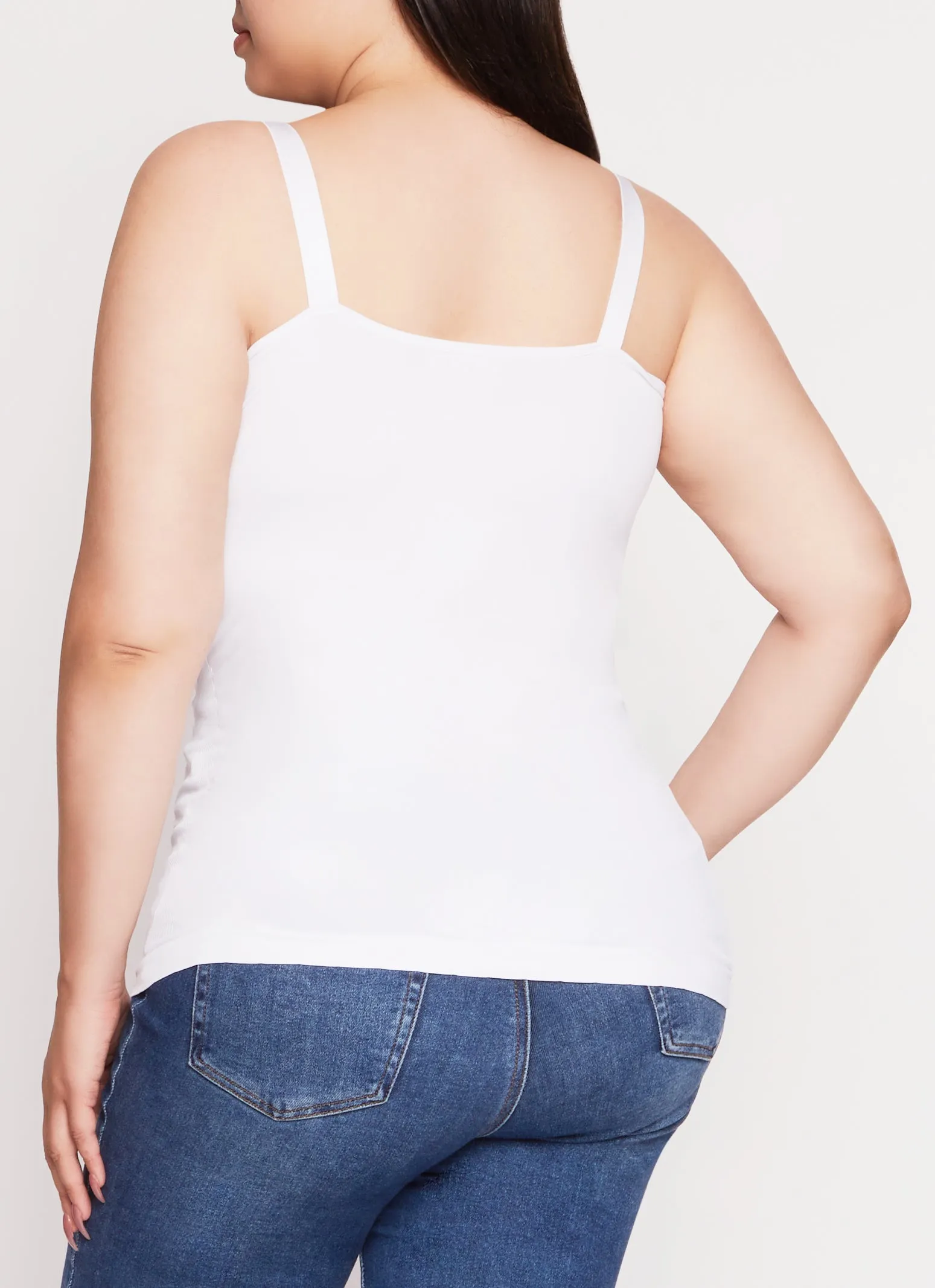 Plus Size Rib Knit Seamless Tank Top sold by Rainbow product image thumbnail 3