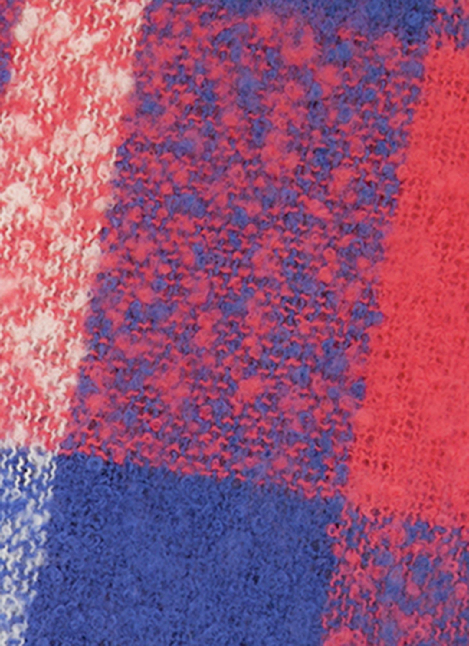 Rib Knit Pom Pom Beanie with Gloves and Plaid Scarf Set sold by Rainbow product image thumbnail 4