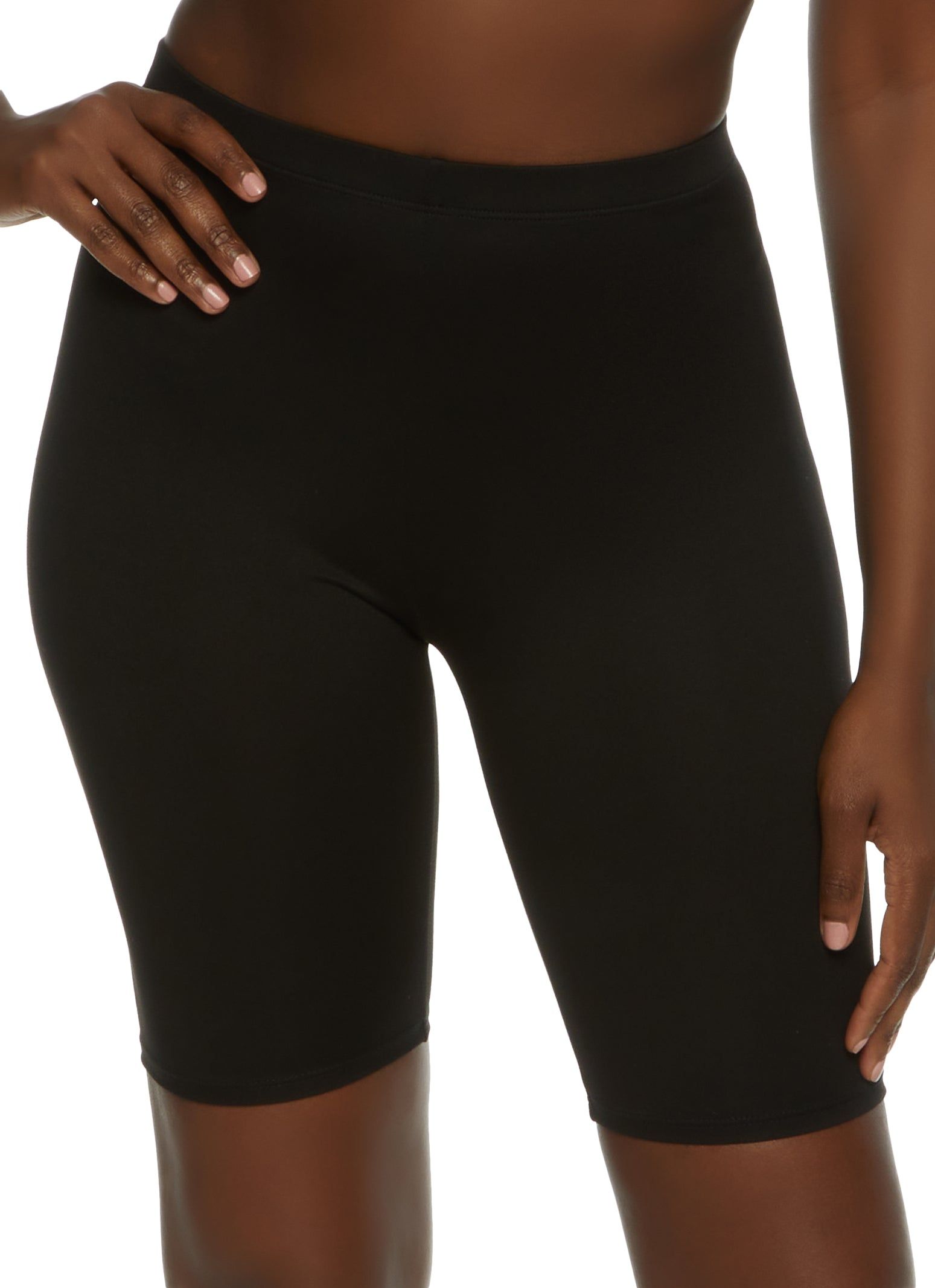 Solid Biker Bermuda Shorts sold by Rainbow