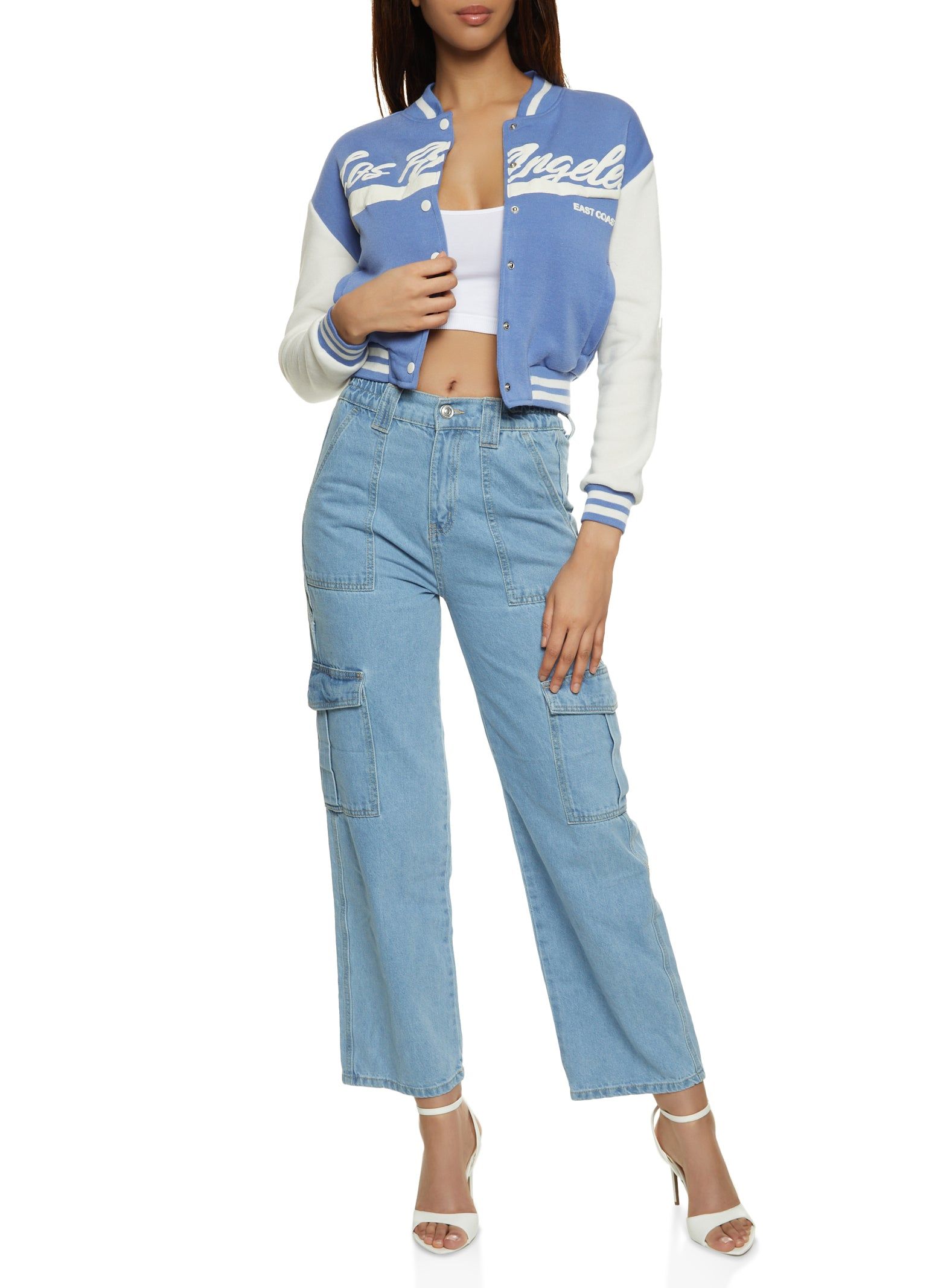 Fleece Varsity Jacket sold by Rainbow product image thumbnail 3