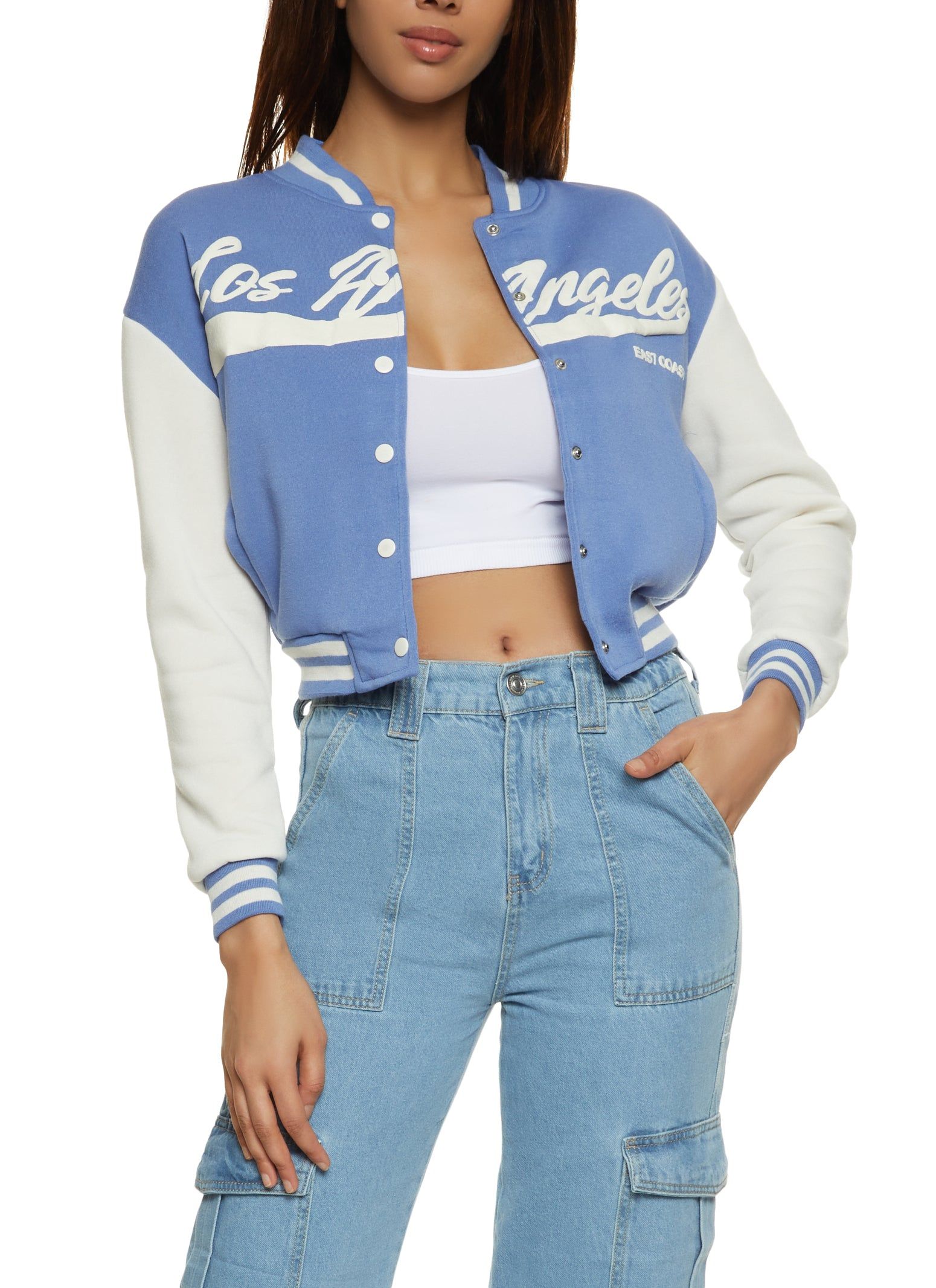 Fleece Varsity Jacket sold by Rainbow product image thumbnail 2