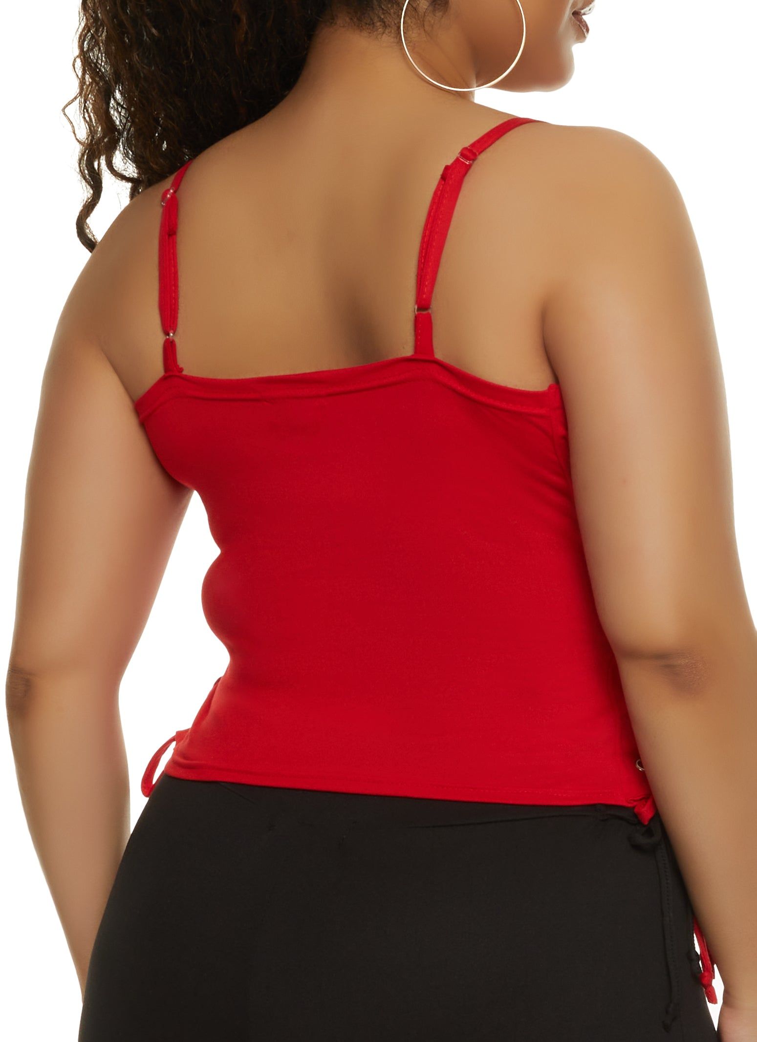 Plus Size American Thighs Lace Up Side Tank Top sold by Rainbow product image thumbnail 3